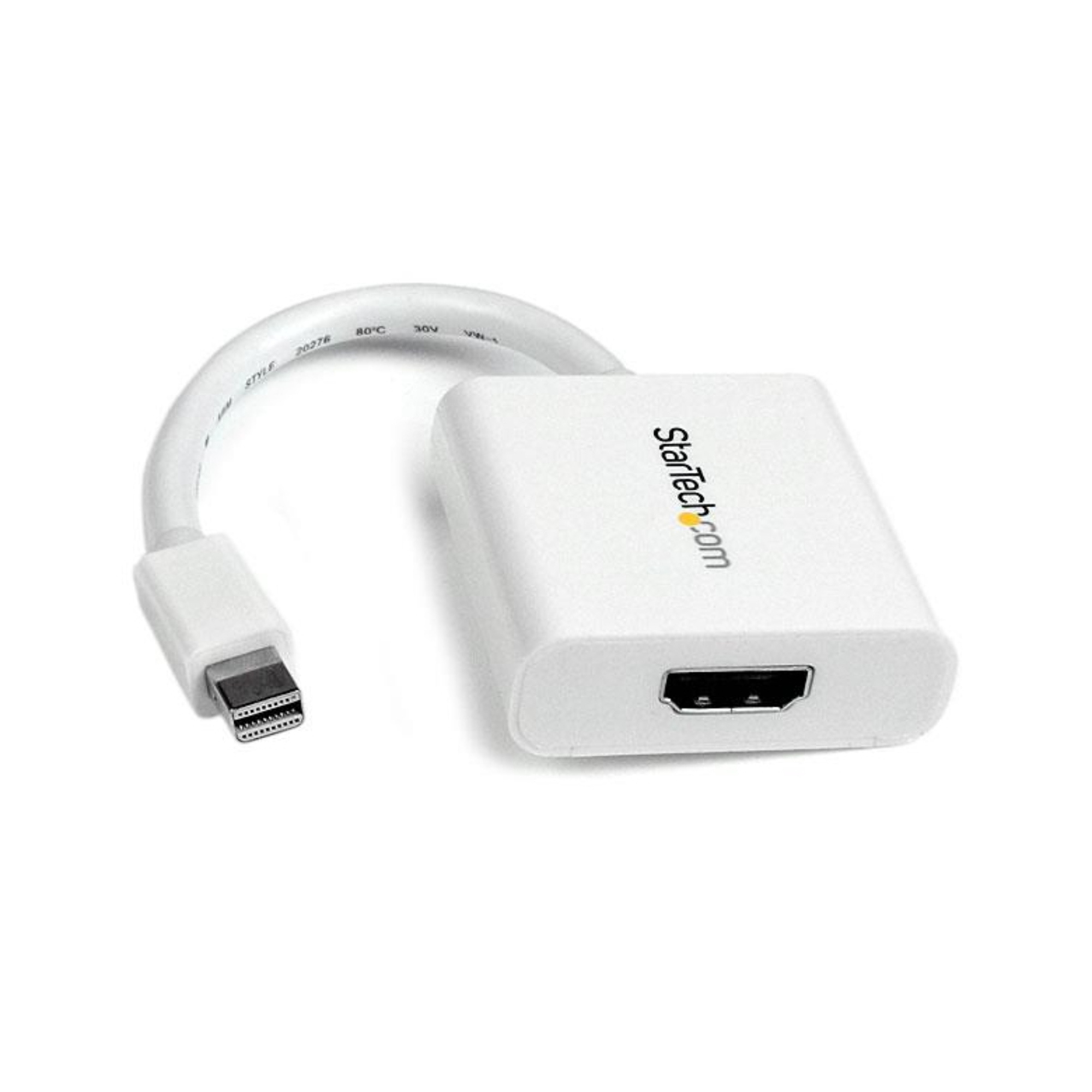 StarTech.com Adaptateur Mini DisplayPort vers HDMI Convertisseur Vidéo mDP à HDMI Mini DP ou TB 12 MacPC vers MoniteurAffichage HDMI Câble Passif mDP 1.2 vers HDMI Neuf