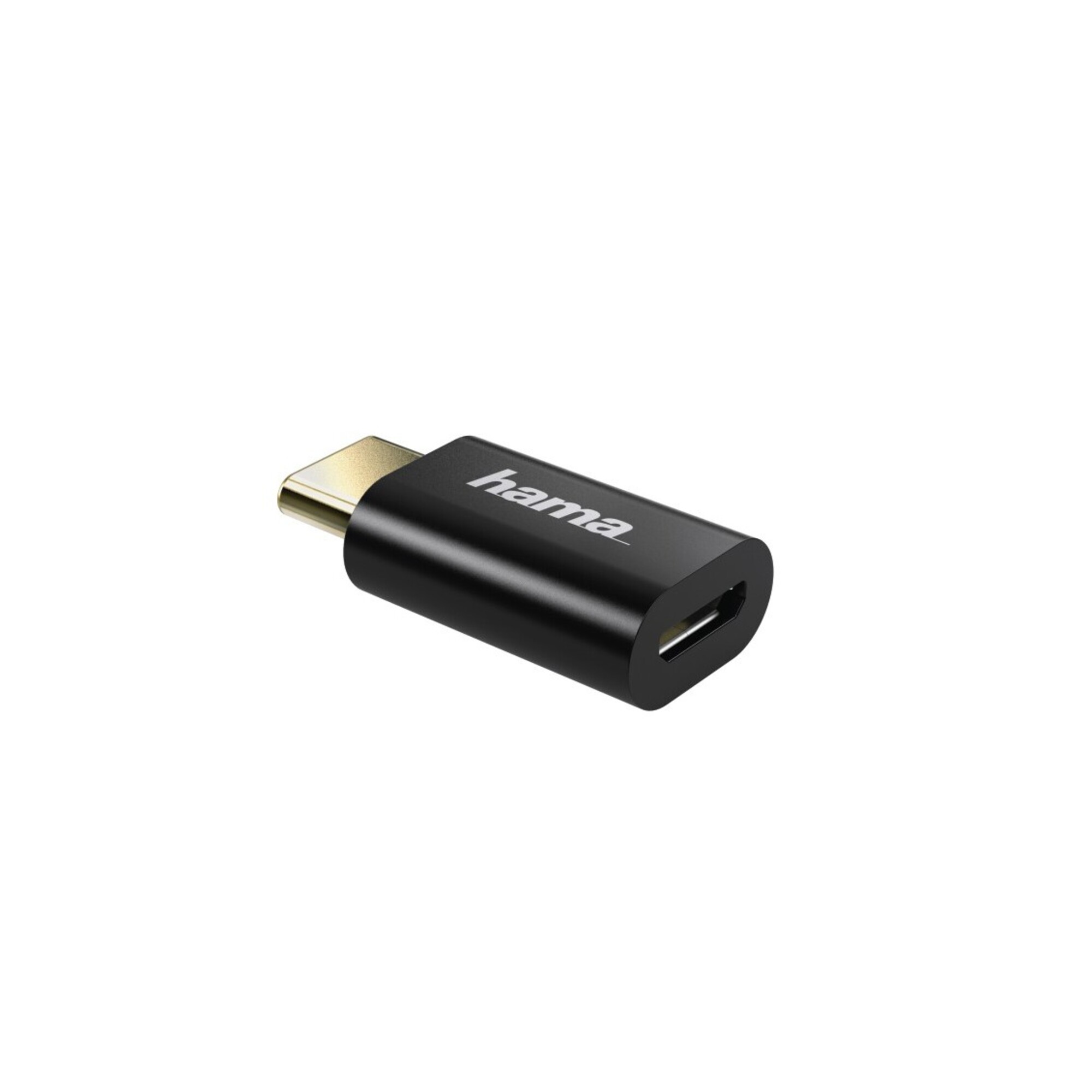 Adaptateur micro-USB sur fiche mâle USB Type-C, noir - Neuf