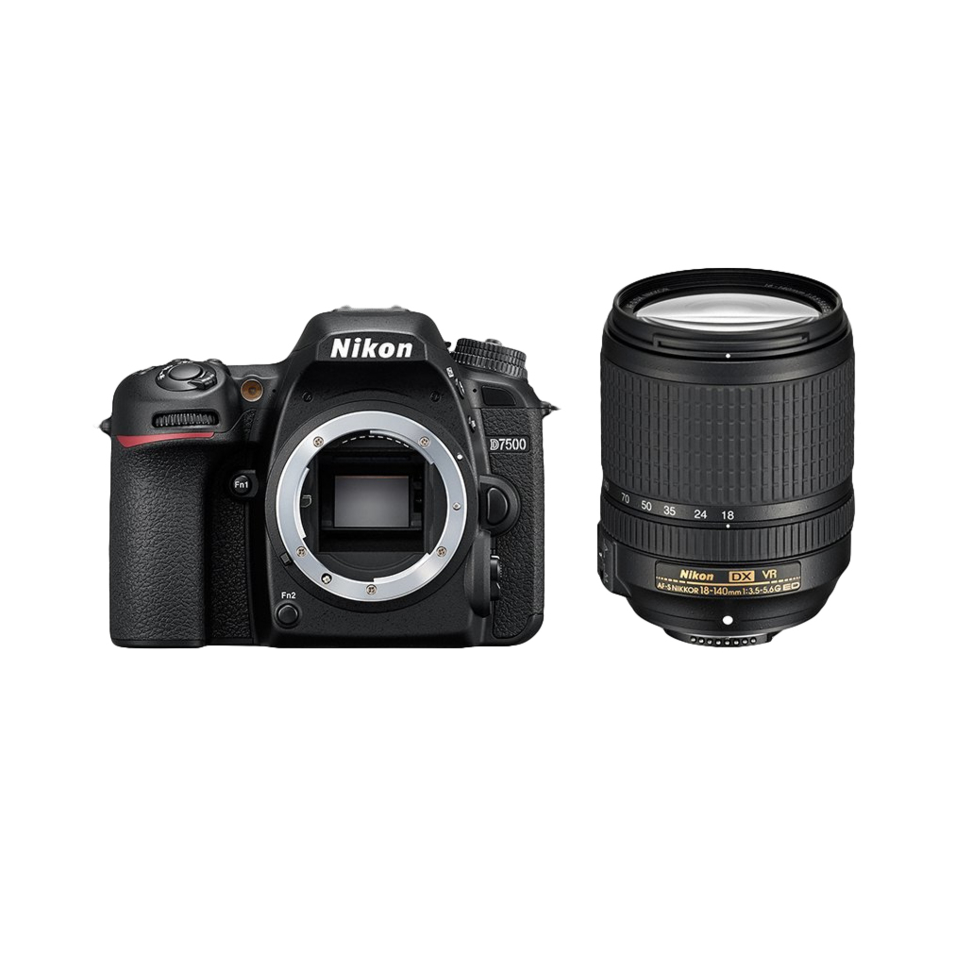 Nikon D7500 + AF-S DX NIKKOR 18-140 VR Kit d'appareil-photo SLR 20,9 MP CMOS 5568 x 3712 pixels Noir - Neuf