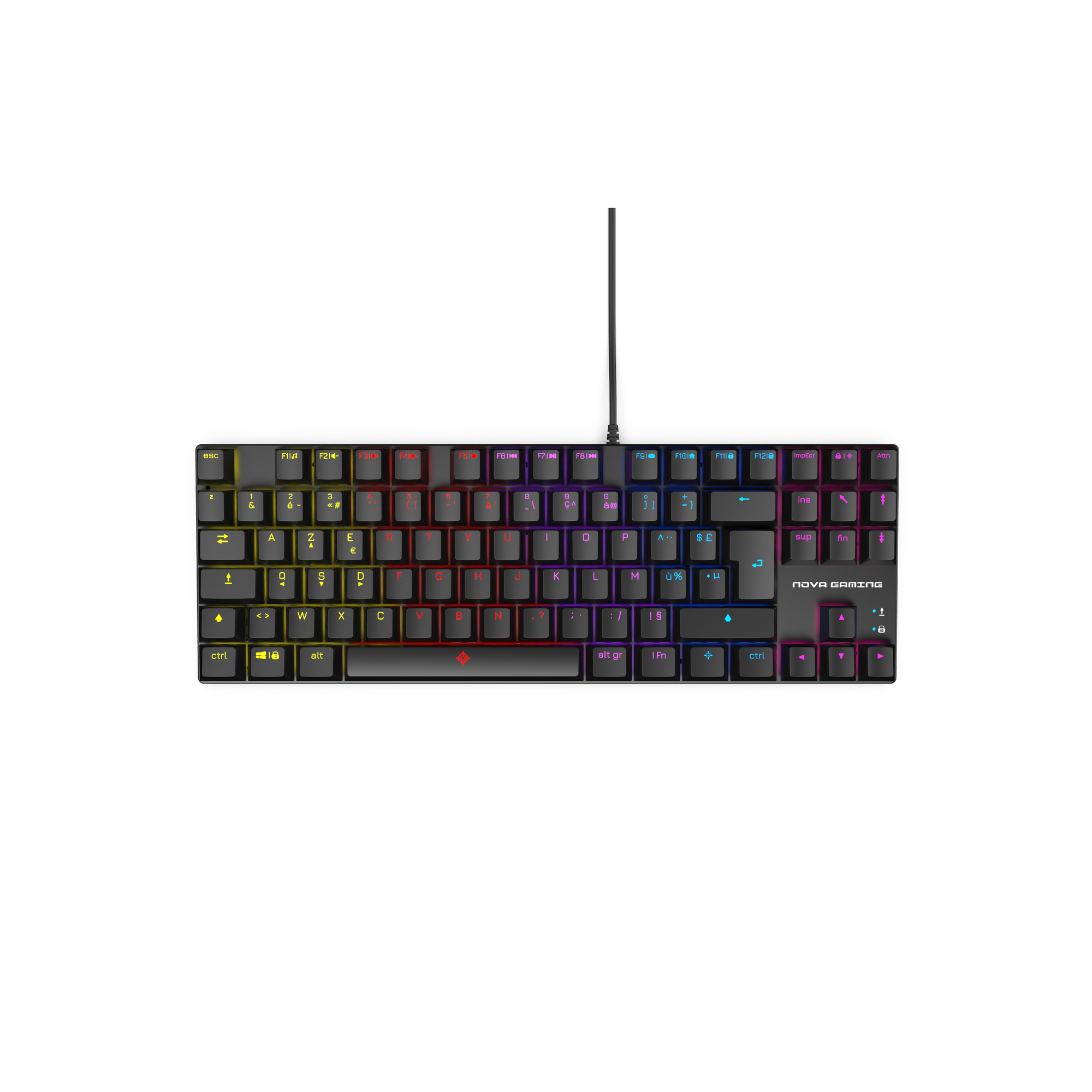 Clavier mécanique TKL RGB Gaming Nova NG306117 Sculptor - vue 2