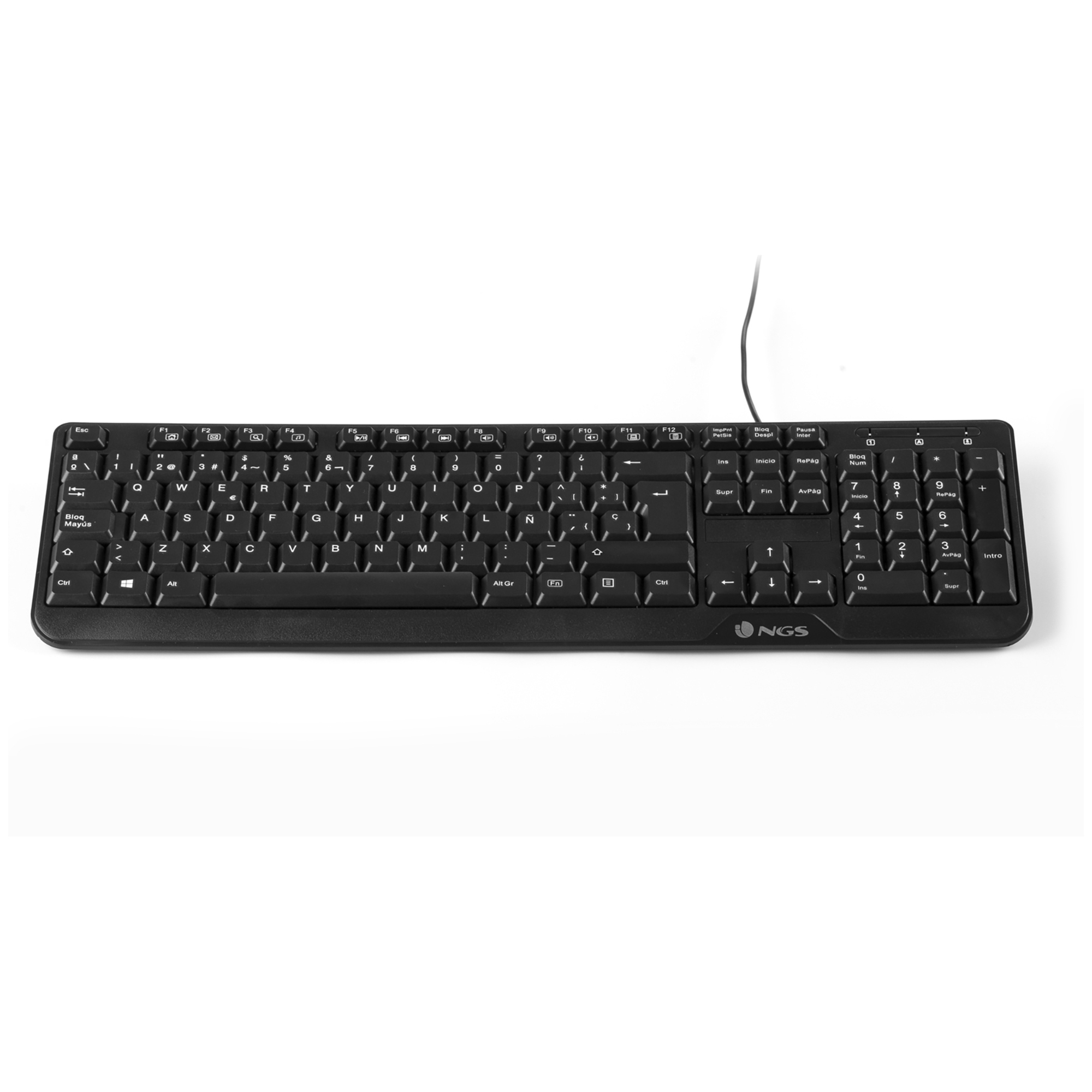 Clavier NGS FunkyV3 – AZERTY, USB, 12 Touches Multimédia, Résistant aux Éclaboussures - vue 3