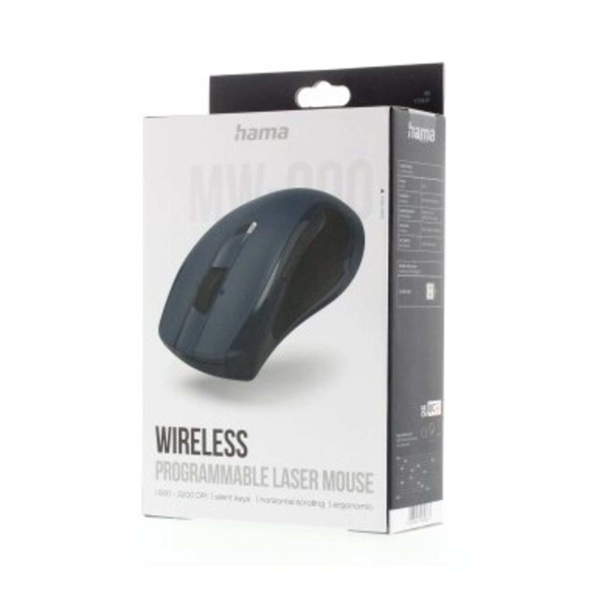 Hama MW-900 V2 souris Bureau Droitier RF sans fil Laser 3200 DPI - Neuf