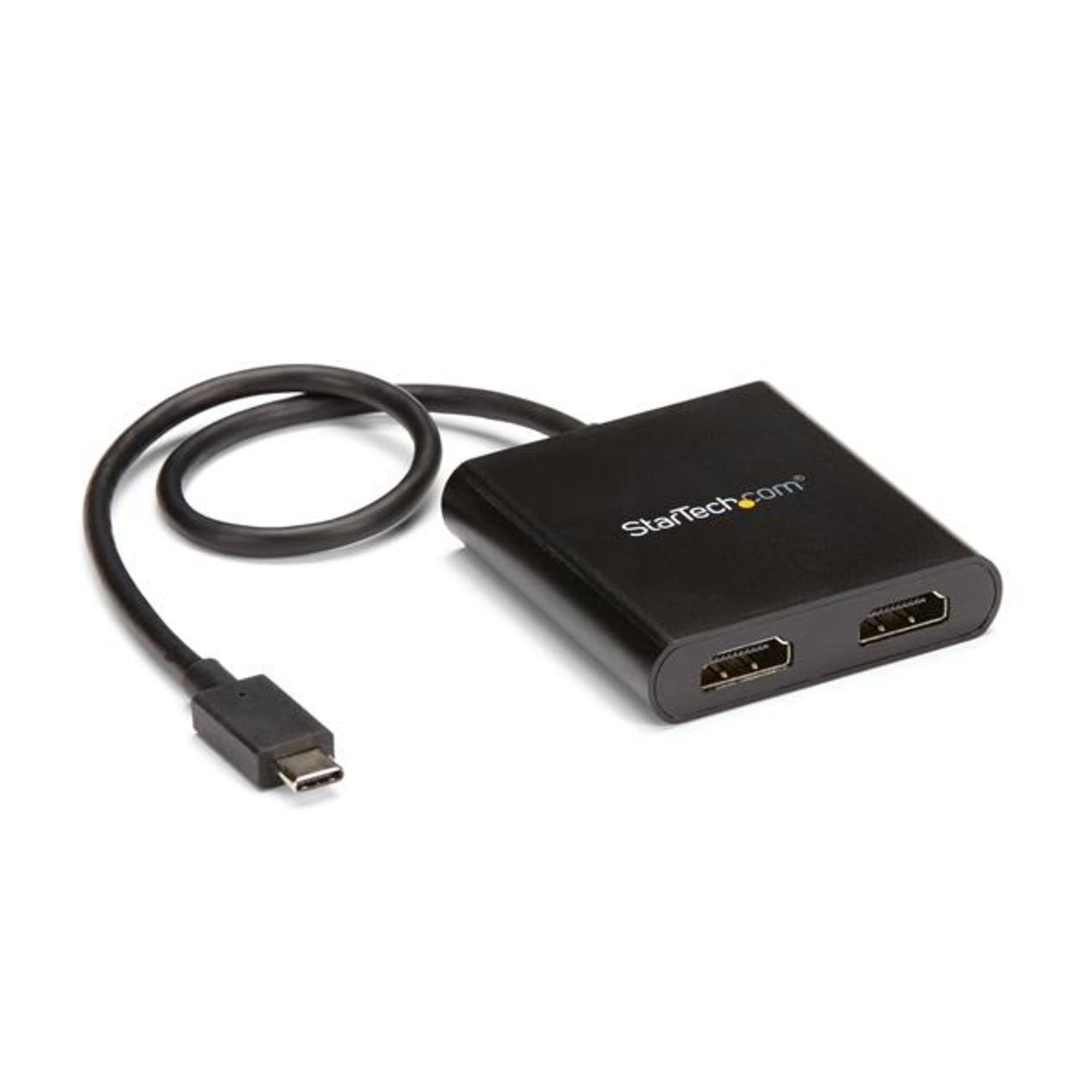 StarTech.com Adaptateur USB C vers Double HDMI Hub USB Type C Moniteur MST Double Extender / Splitter d'Affichage HDMI 4K 30Hz pour Ordinateur Portable HDR Câble Intégré Extra Long Windows Uniquement Neuf