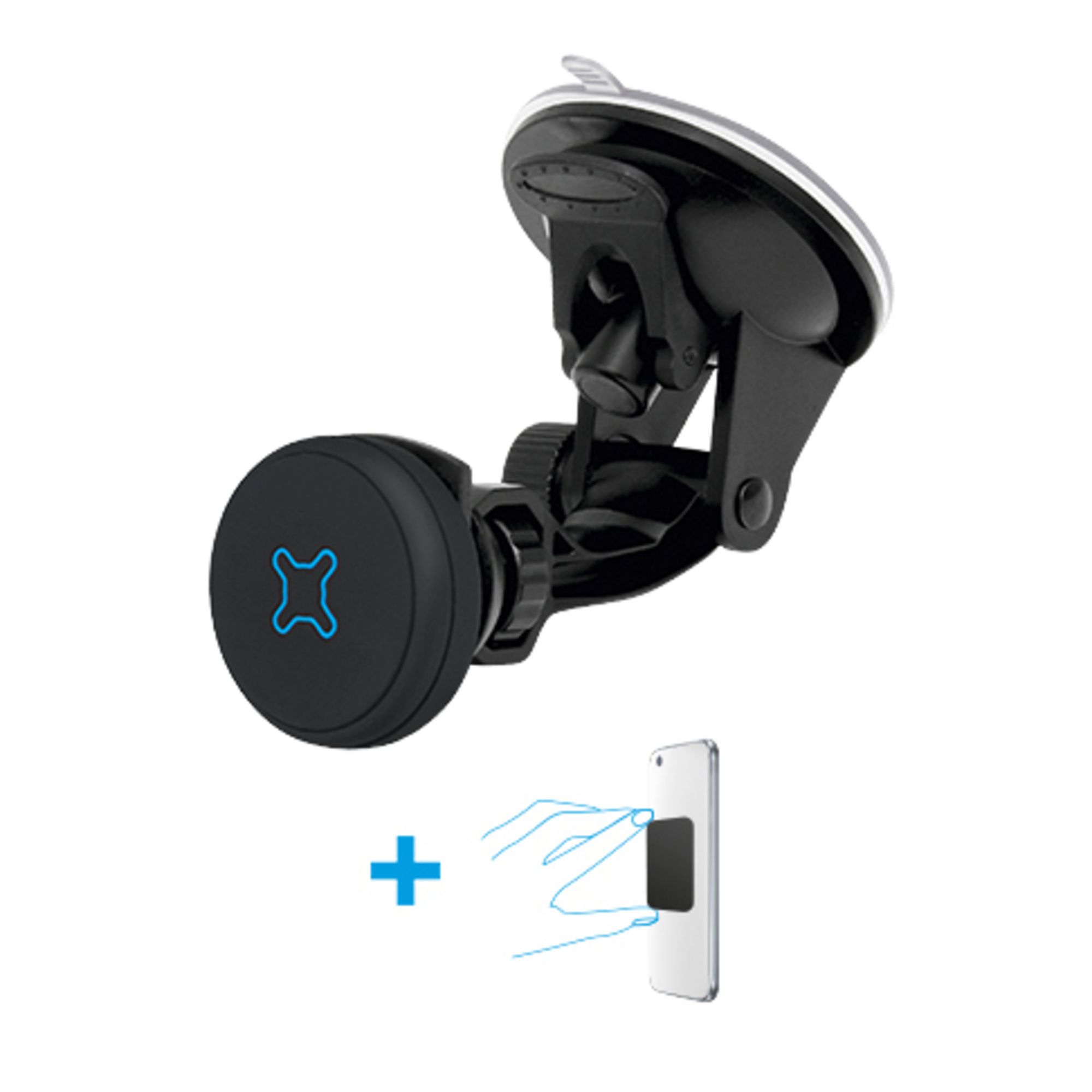 U.FIX Support Magnétique Universel fixation ventouse - vue 2