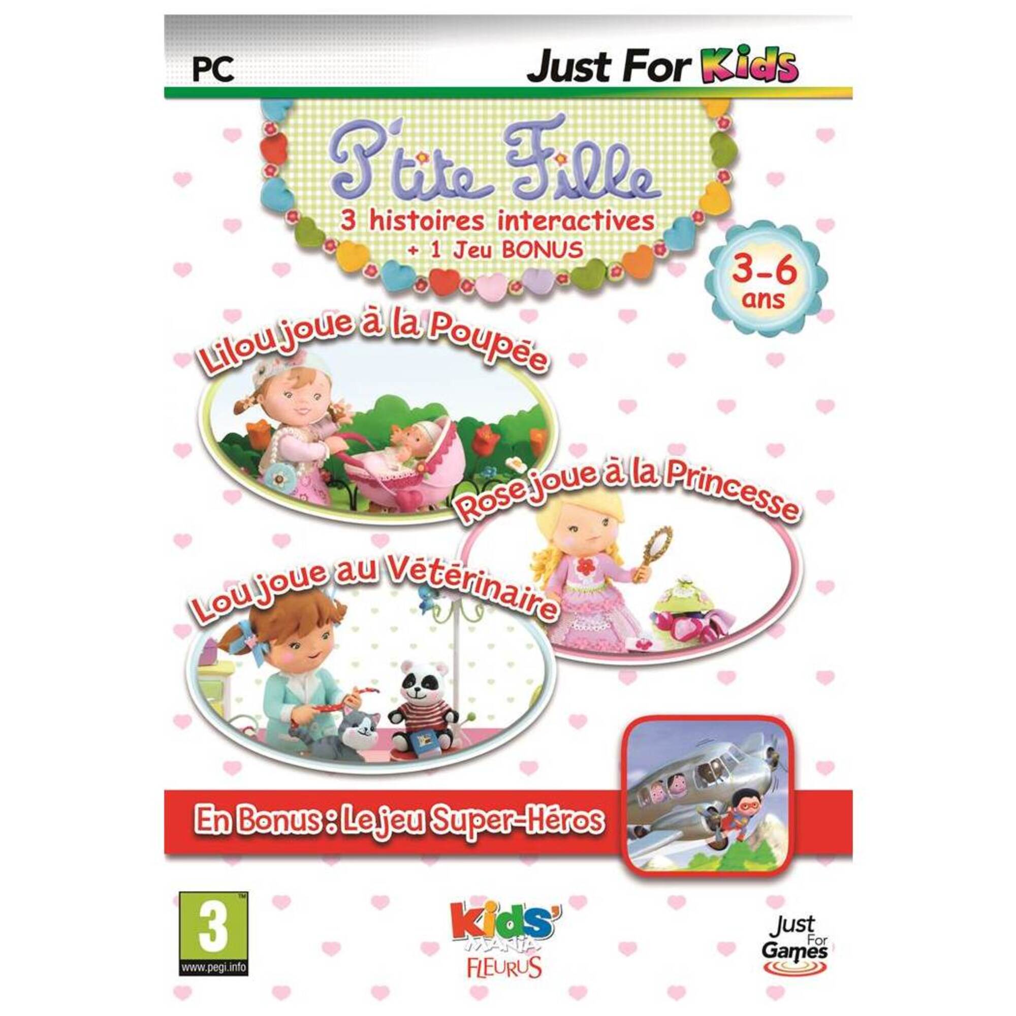 Tripack P'tite Fille Lilou Joue À La Poupée + Joue À La Princesse + Super Héros Pc - vue 2