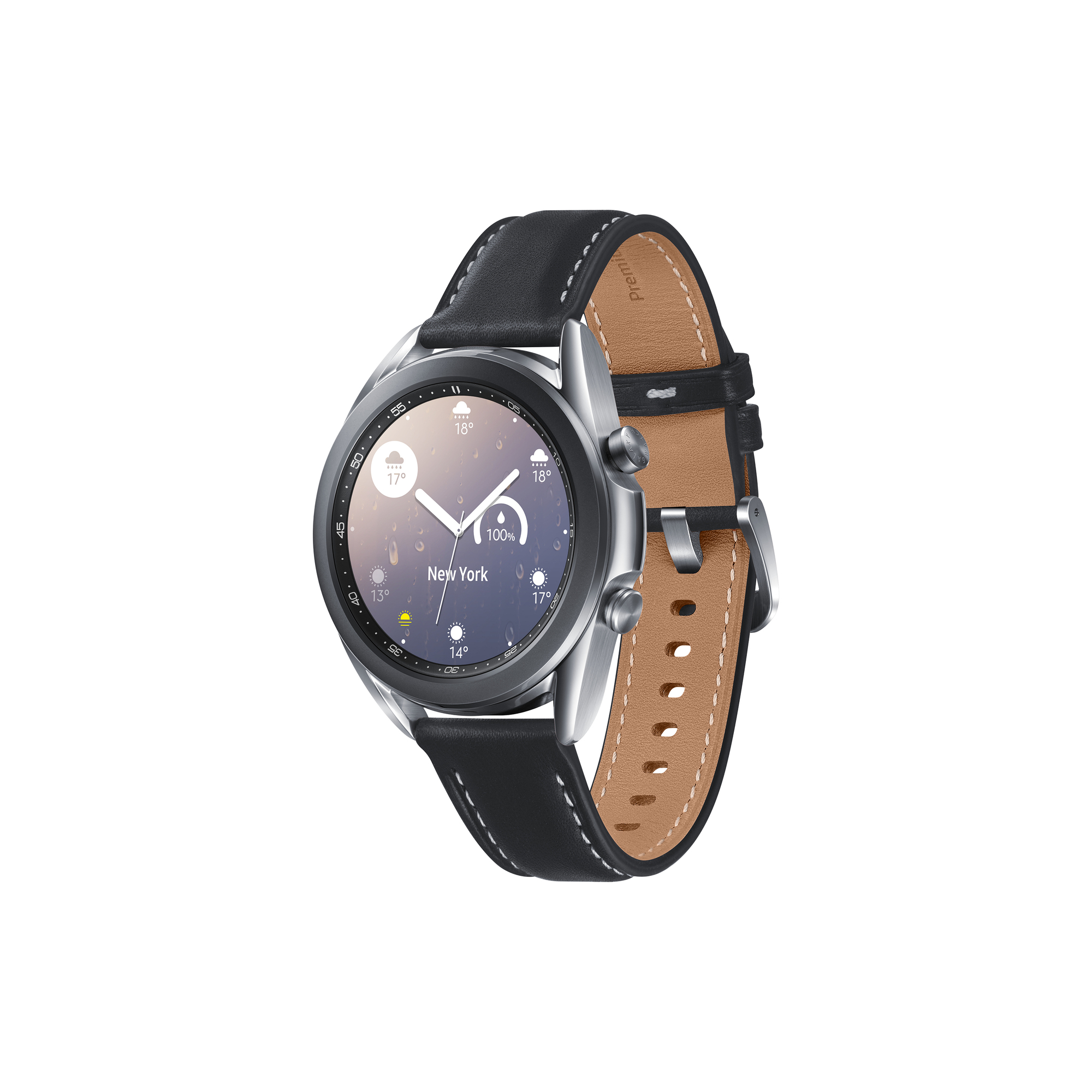 Samsung Galaxy Watch3 3,05 cm (1.2 ) OLED 41 mm Numérique 360 x 360 pixels Écran tactile Argent Wifi GPS (satellite) - Neuf