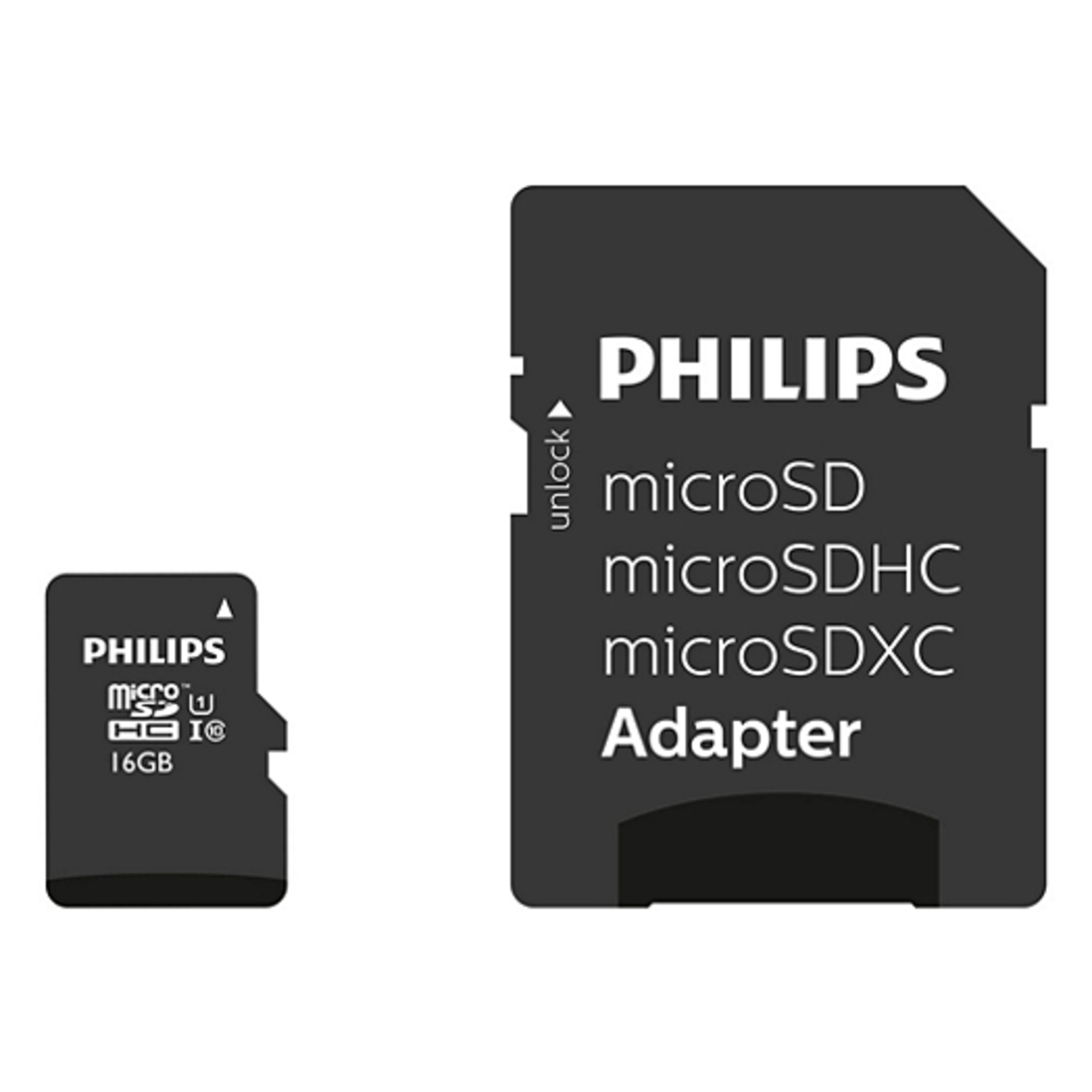 Philips FM16MP45B/00 mémoire flash 16 Go MicroSDHC UHS-I Classe 10 - Neuf