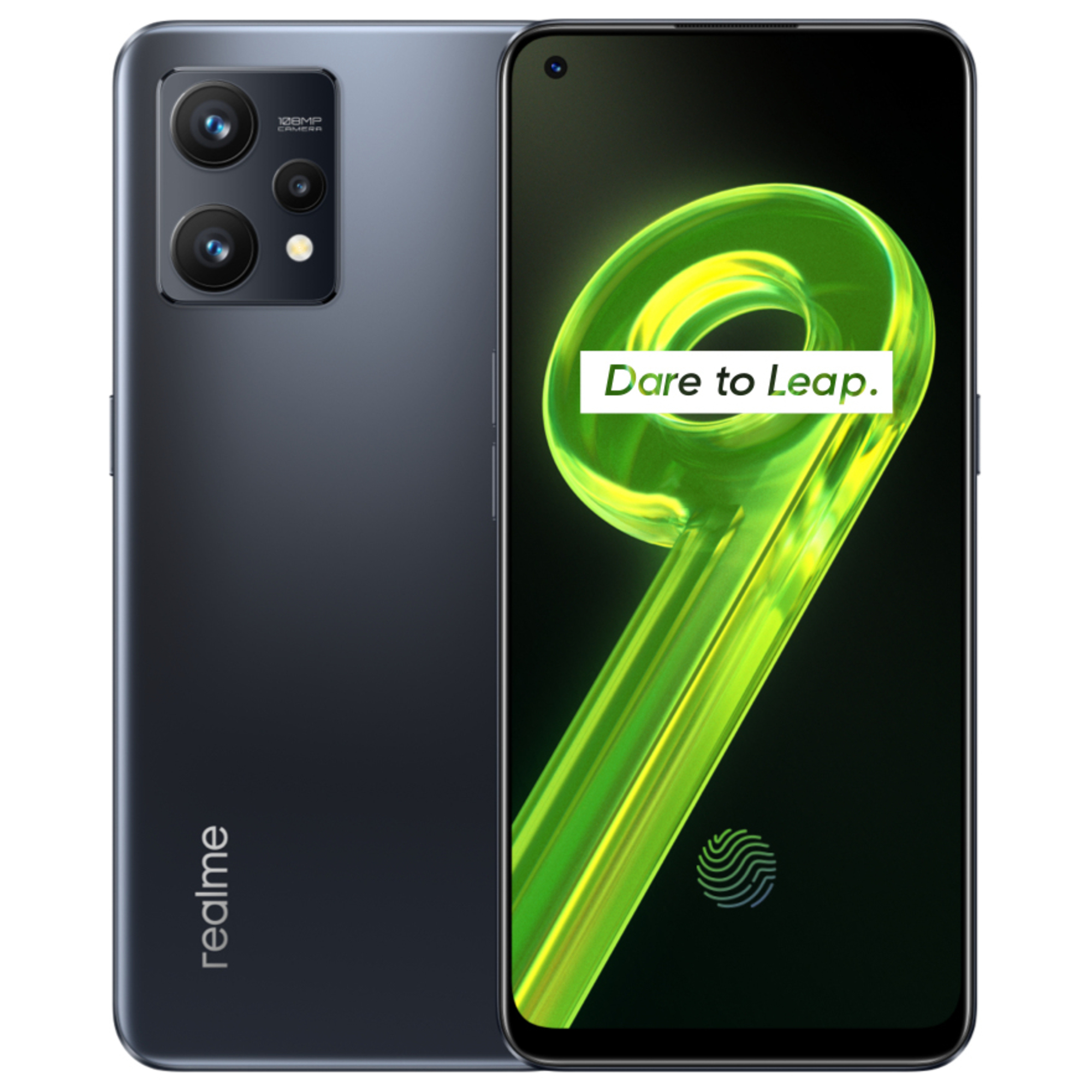 Realme 9 (4G) 128 Go, Noir, Débloqué - Neuf