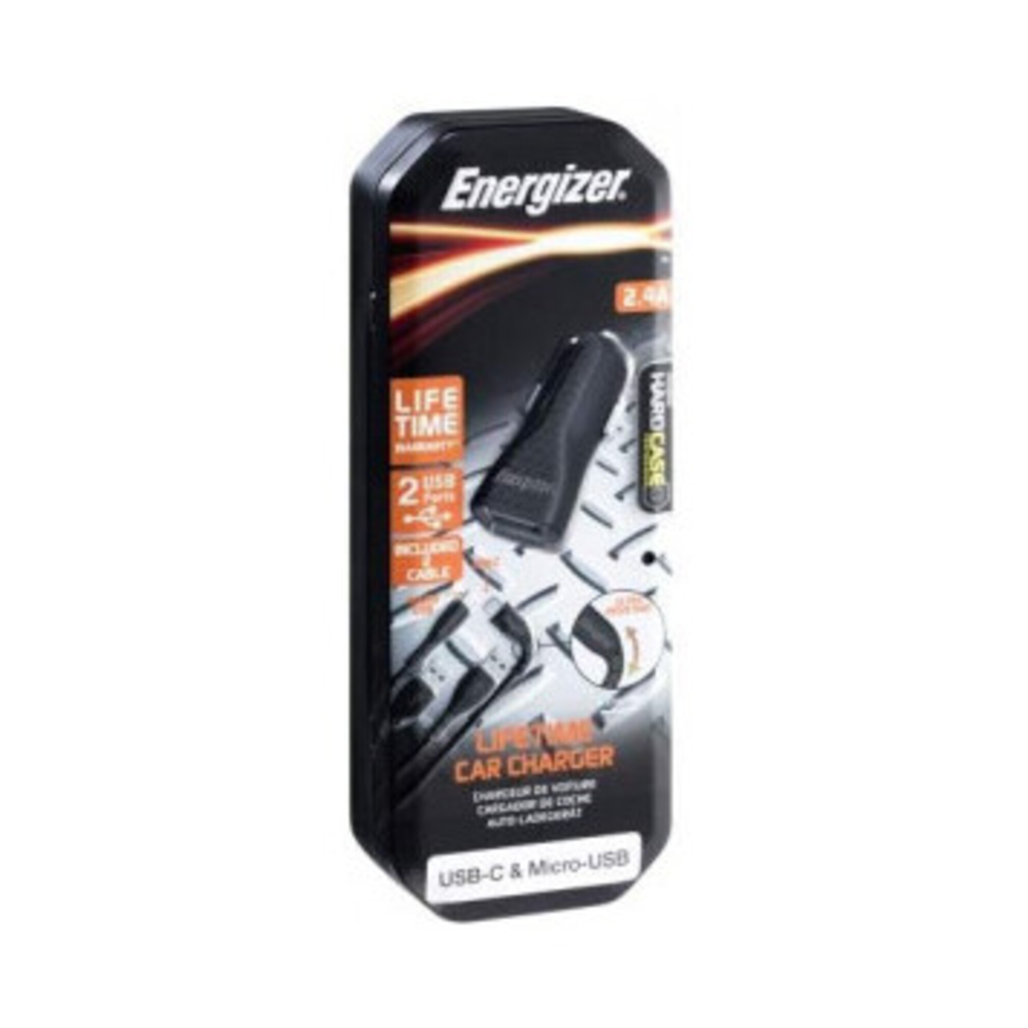 ENERGIZER CAR CHARGER LW 2. 2USB+USB C2.0 +Micro Cable Bk Neuf - vue 3