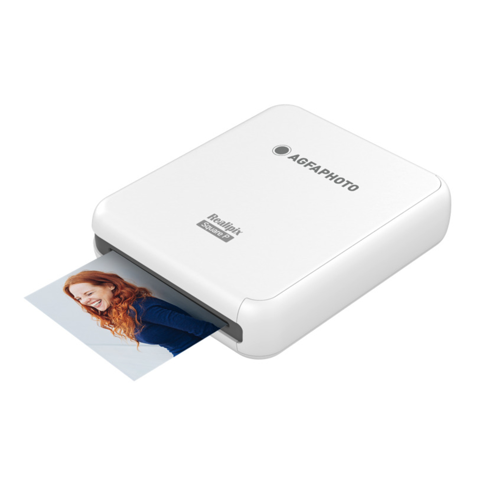 AGFA PHOTO - Realipix Square P - Imprimante Photo via Bluetooth - Sublimation Thermique 4Pass - Blanc - Neuf