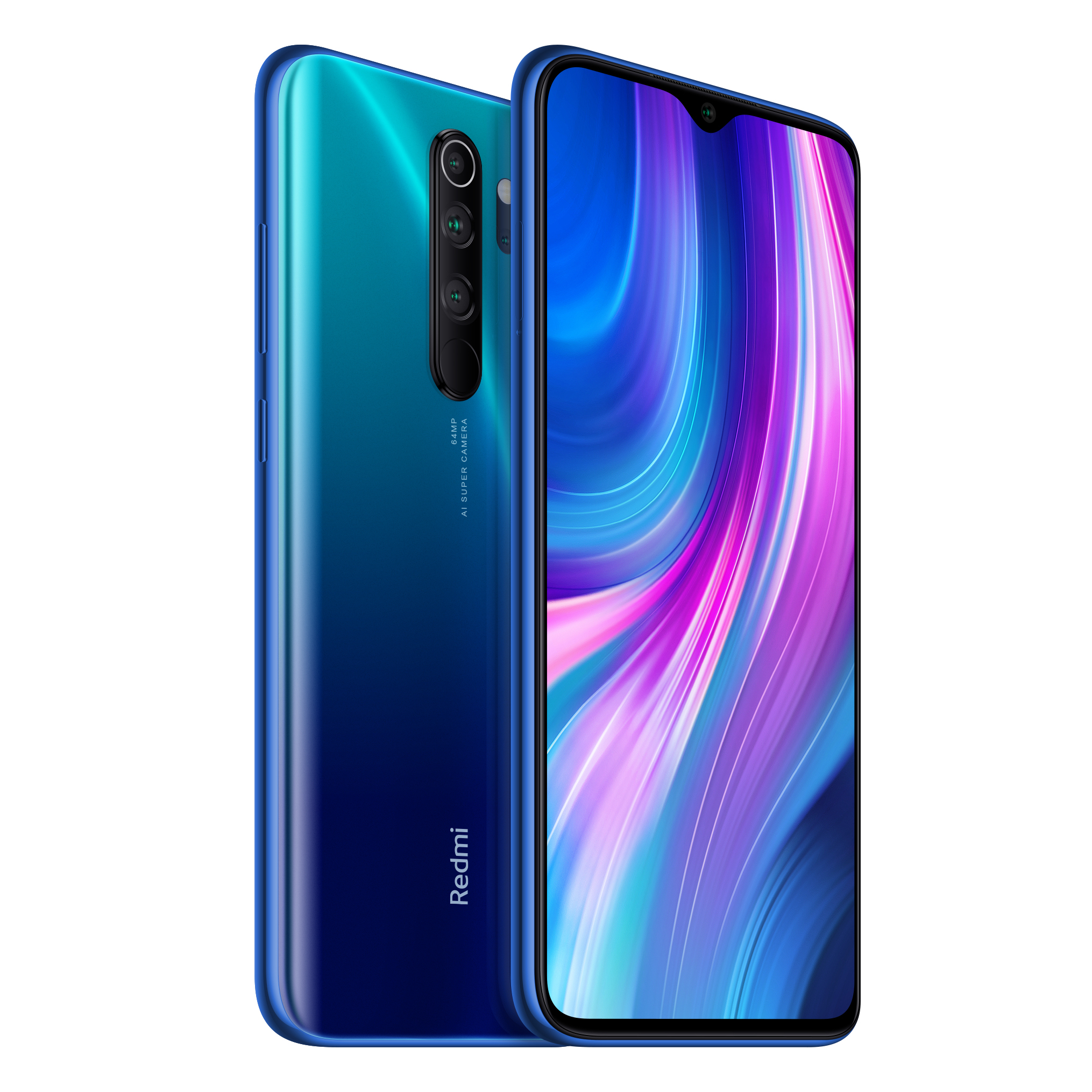 Redmi Note 8 Pro 64 Go, Bleu - Excellent état