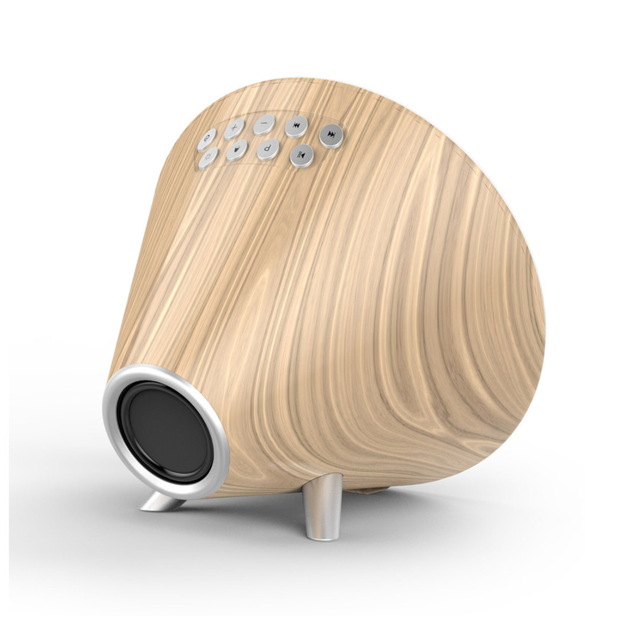 Station météo et enceinte Bluetooth Nasa WSP1700 avec radio réveil Bois - vue 5