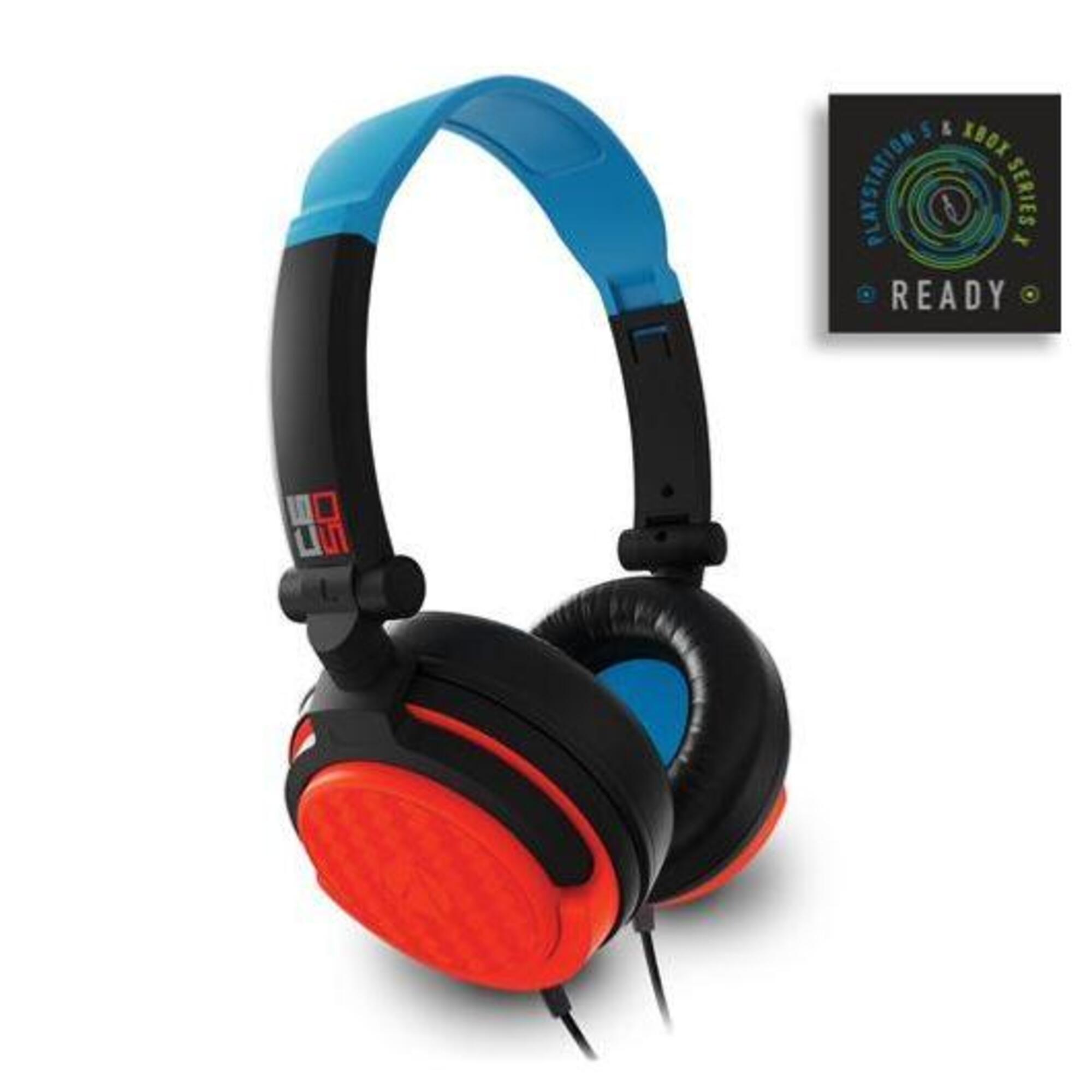 Stealth C6-50 Casque de Jeu stéréo - Bleu néon et Rouge, Compatible avec Xbox One, Series S/X, PS4/5, Switch... - Neuf