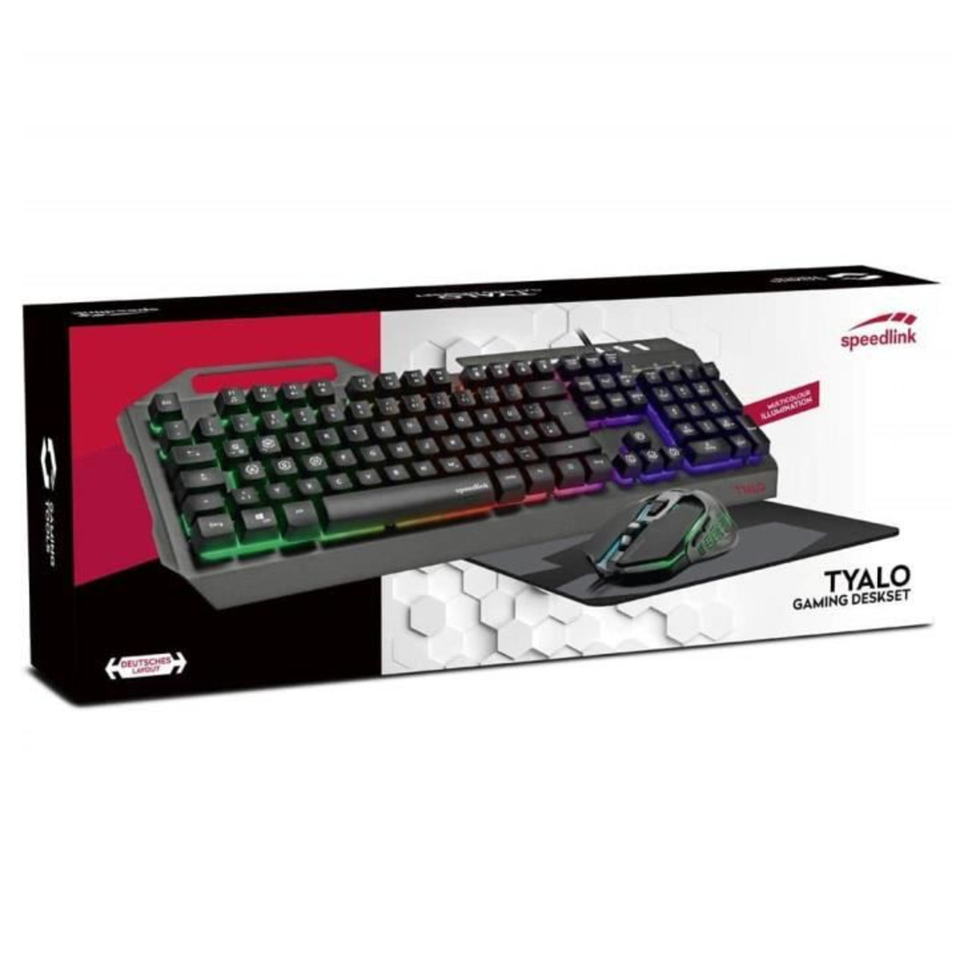 Pack Clavier Souris Tapis Gamer TYALO SpeedLink - Neuf