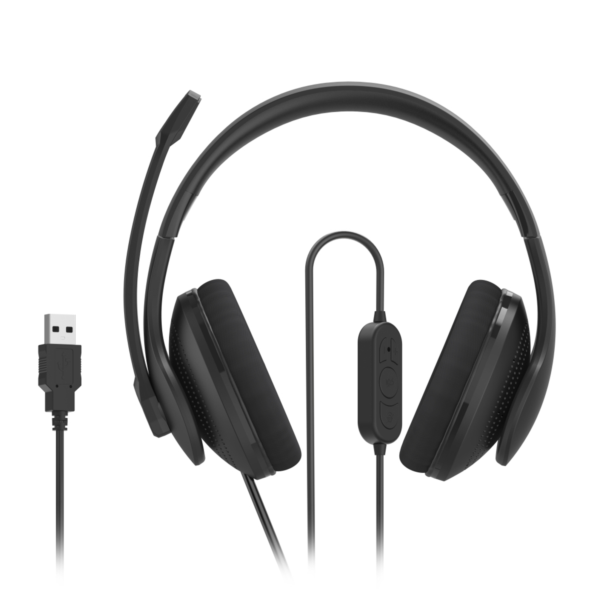 Hama HS USB300 V2 Casque Avec fil Arceau BureauCentre d'appels USB Type A Neuf - vue 2