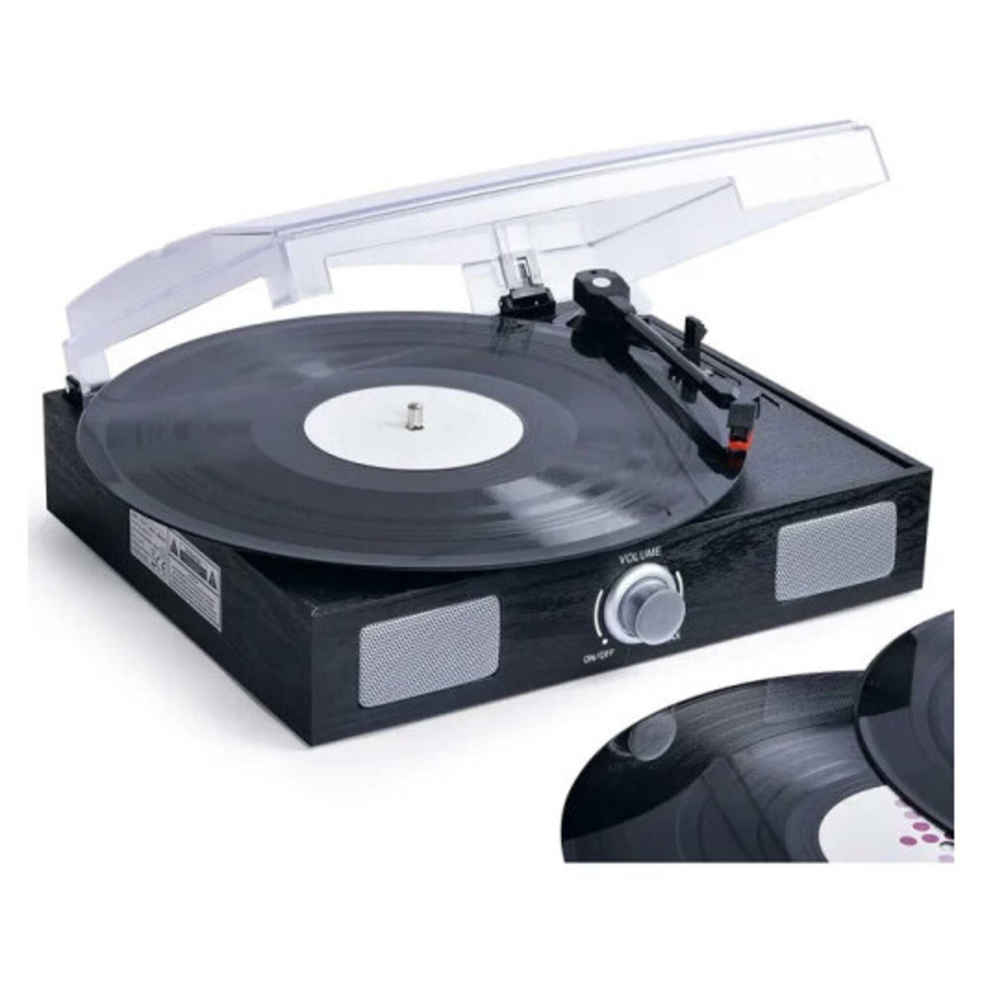 vinyle INOVALLEY TD11 avec disque numérique USB et haut parleurs intégrés - vue 2