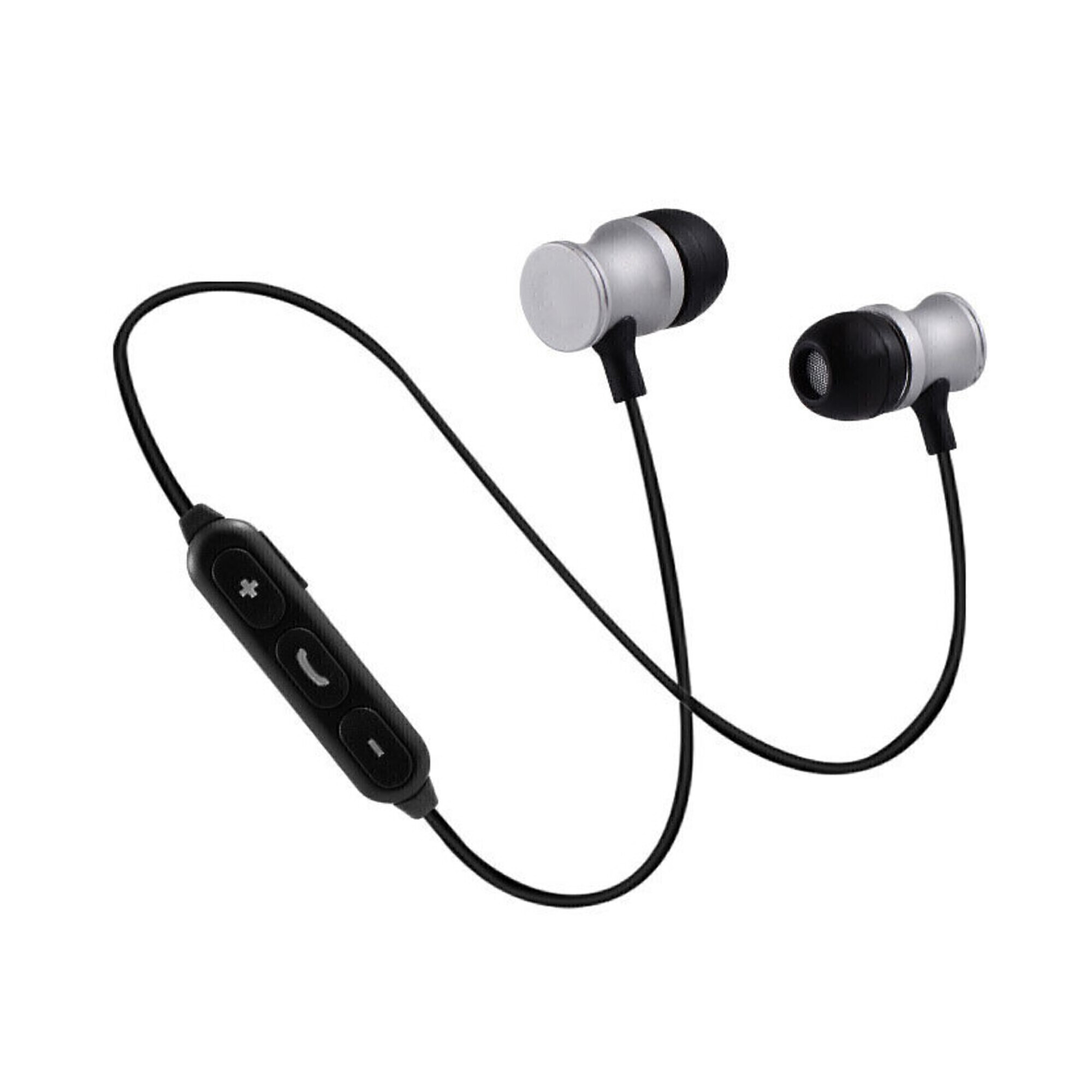 Ecouteurs Bluetooth Metal avec Telecommande pour Smartphone Sans Fil Bouton Son Kit Main Libre INTRA AURICULAIRE Universel Neuf