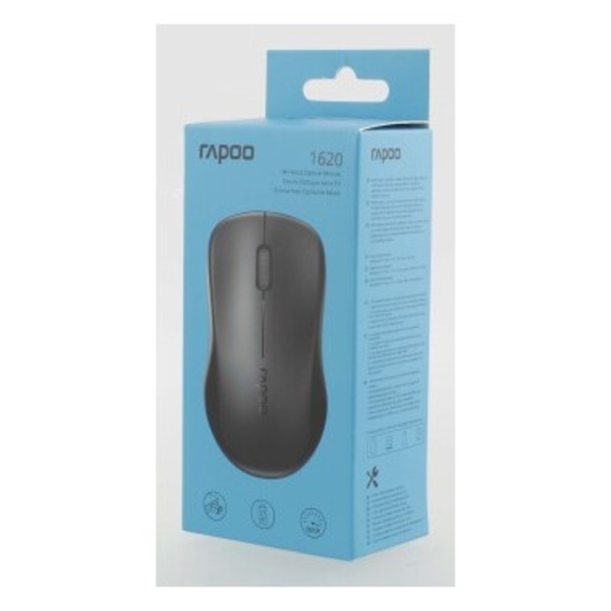 Souris Rapoo 1620 – Optique, 1000 DPI, Sans Fil 2.4 GHz - vue 4