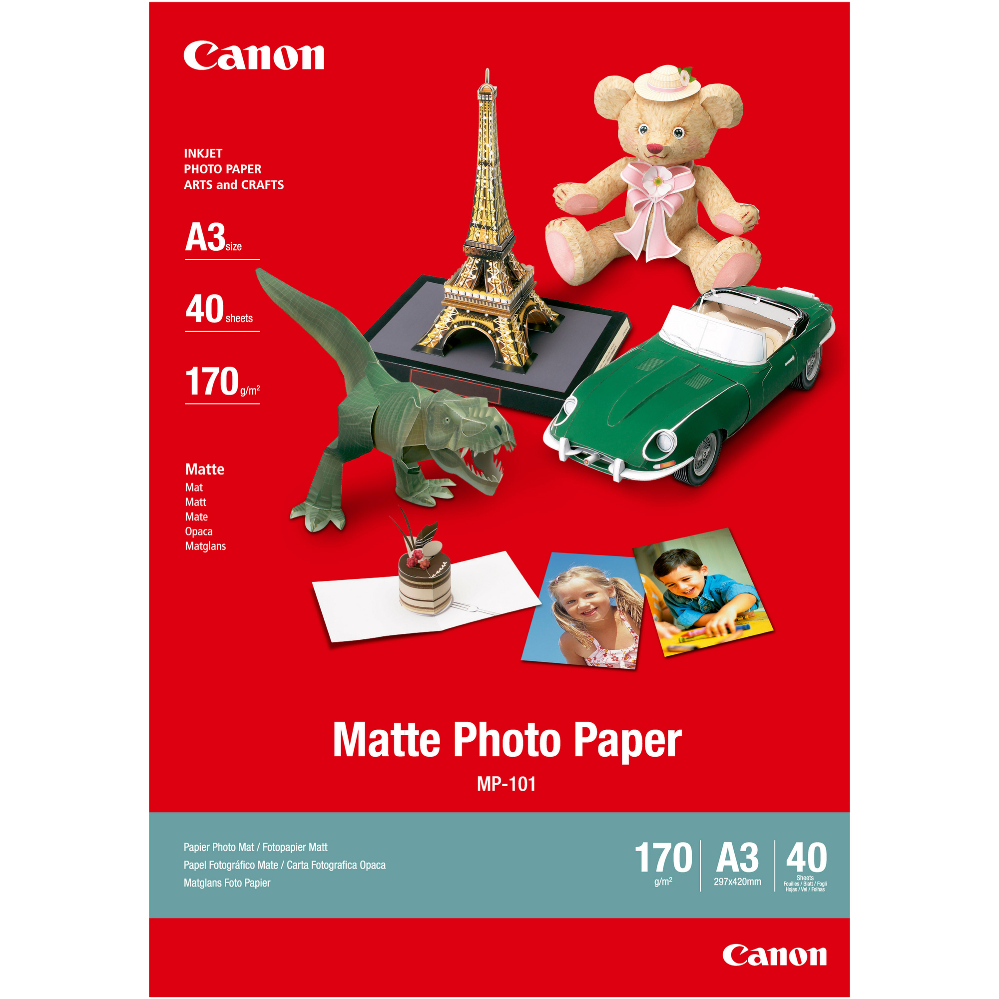 Canon Papier photo A3 MP 101 40 feuilles Neuf