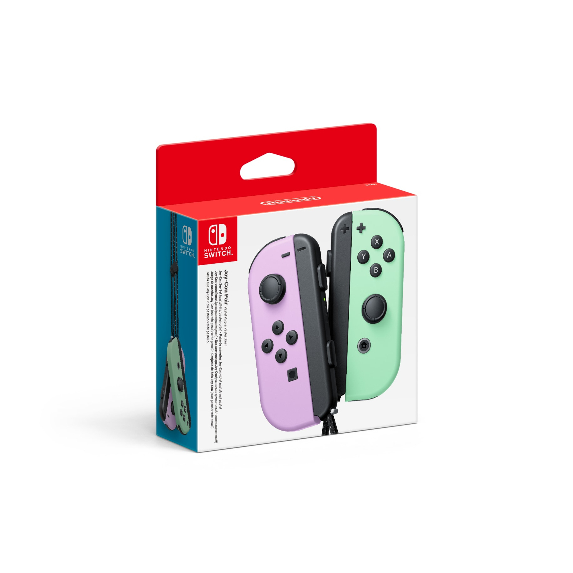 Joy-Con - Manette de jeu Analogique/Numérique pour Nintendo Switch, Nintendo Switch OLED, Violet & Vert Pastel - Neuf