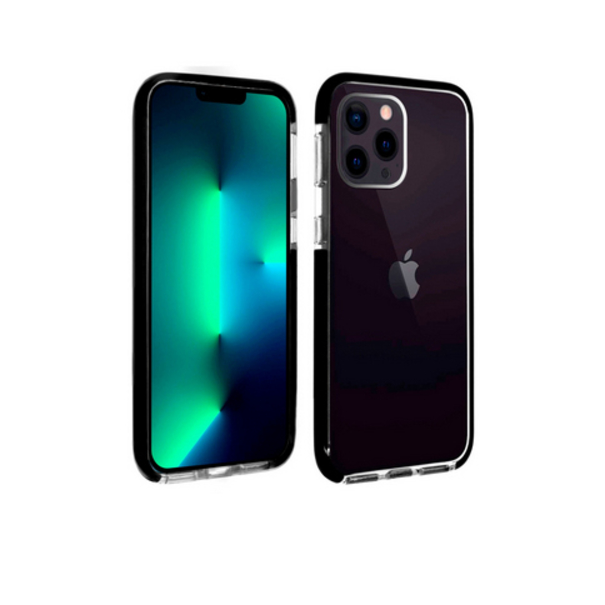 Coque pour iPhone 13 Pro Silicone Gel Souple Flexible Fine L&eacute;g&egrave;re Contour Noir