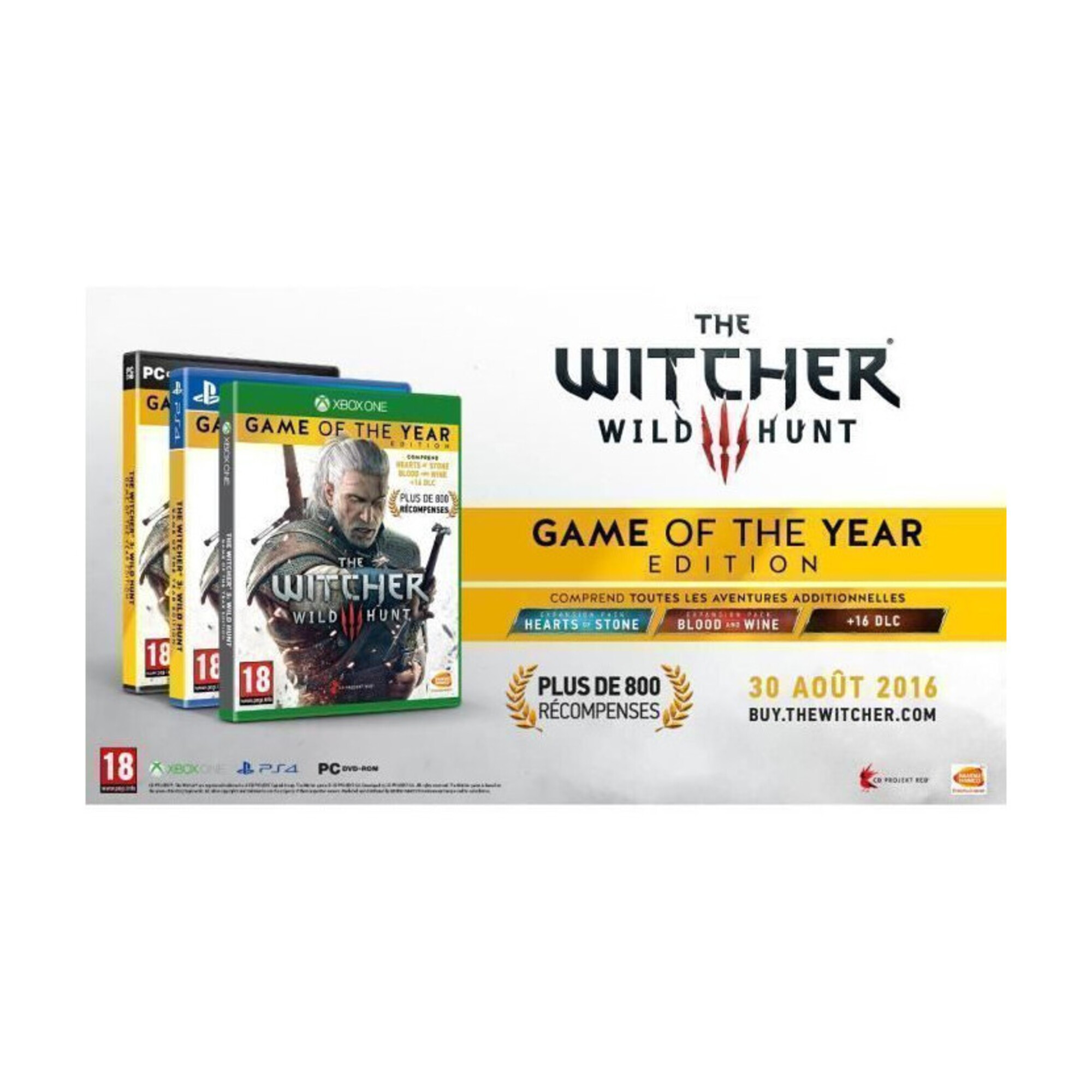 The Witcher 3 : Wild Hunt Goty Edition Jeu Xbox One - Neuf