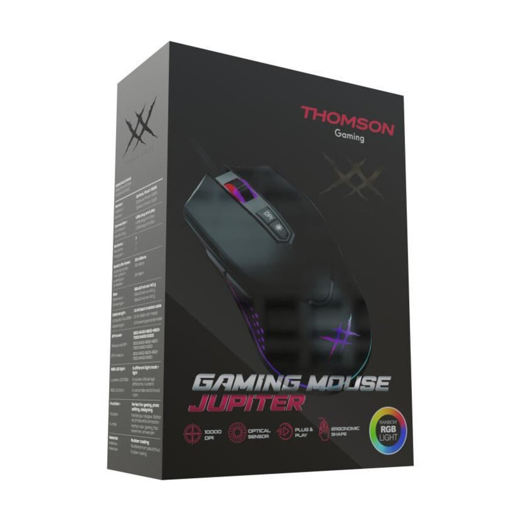 THOMSON Souris gaming Jupiter 10000 DPI - Neuf