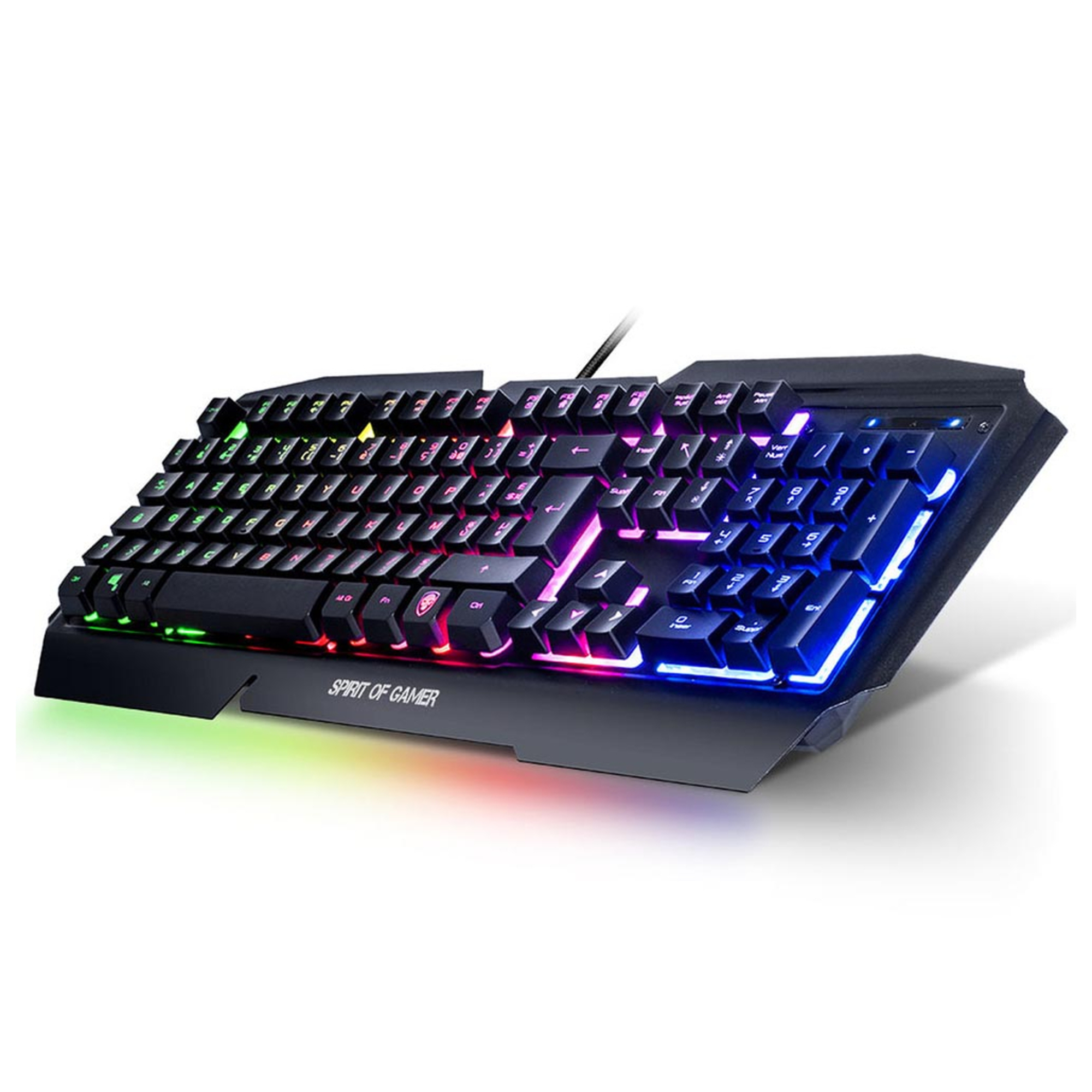 Clavier gamer semi mécanique Pro-K5 avec touches Antighosting - Neuf