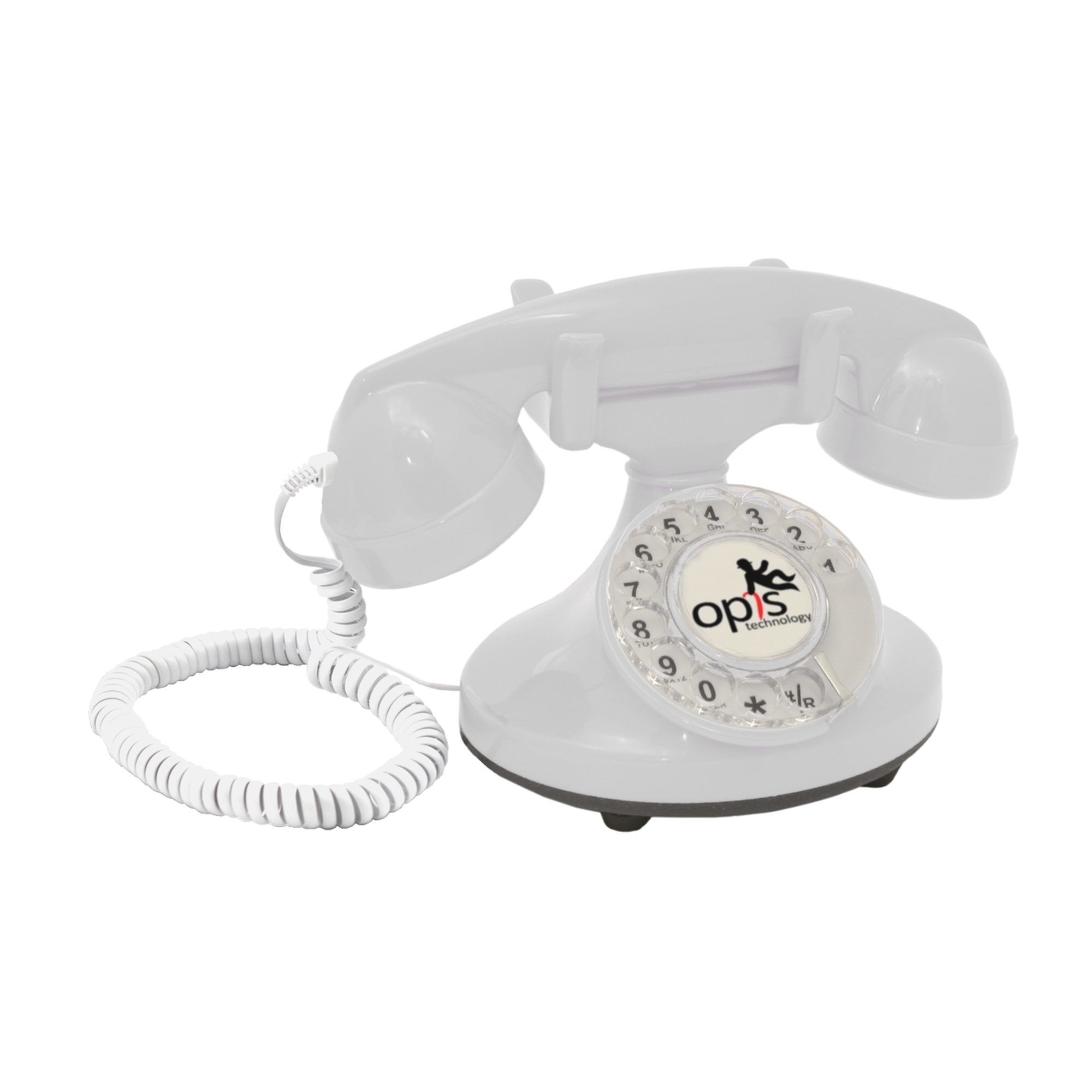 OPIS FunkyFon Cable : Téléphone fixe à cadran rotatif au style des 1920 Neuf - vue 10