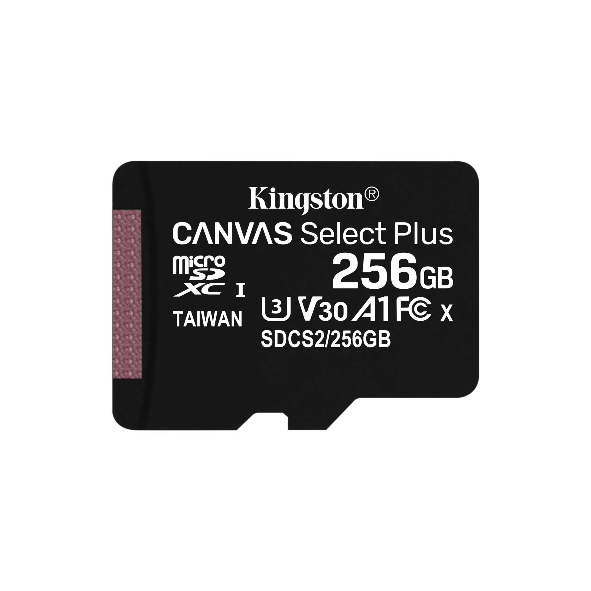 Kingston Technology Carte micSDXC Canvas Select Plus 100R A1 C10 de 256 Go sans ADP - Neuf