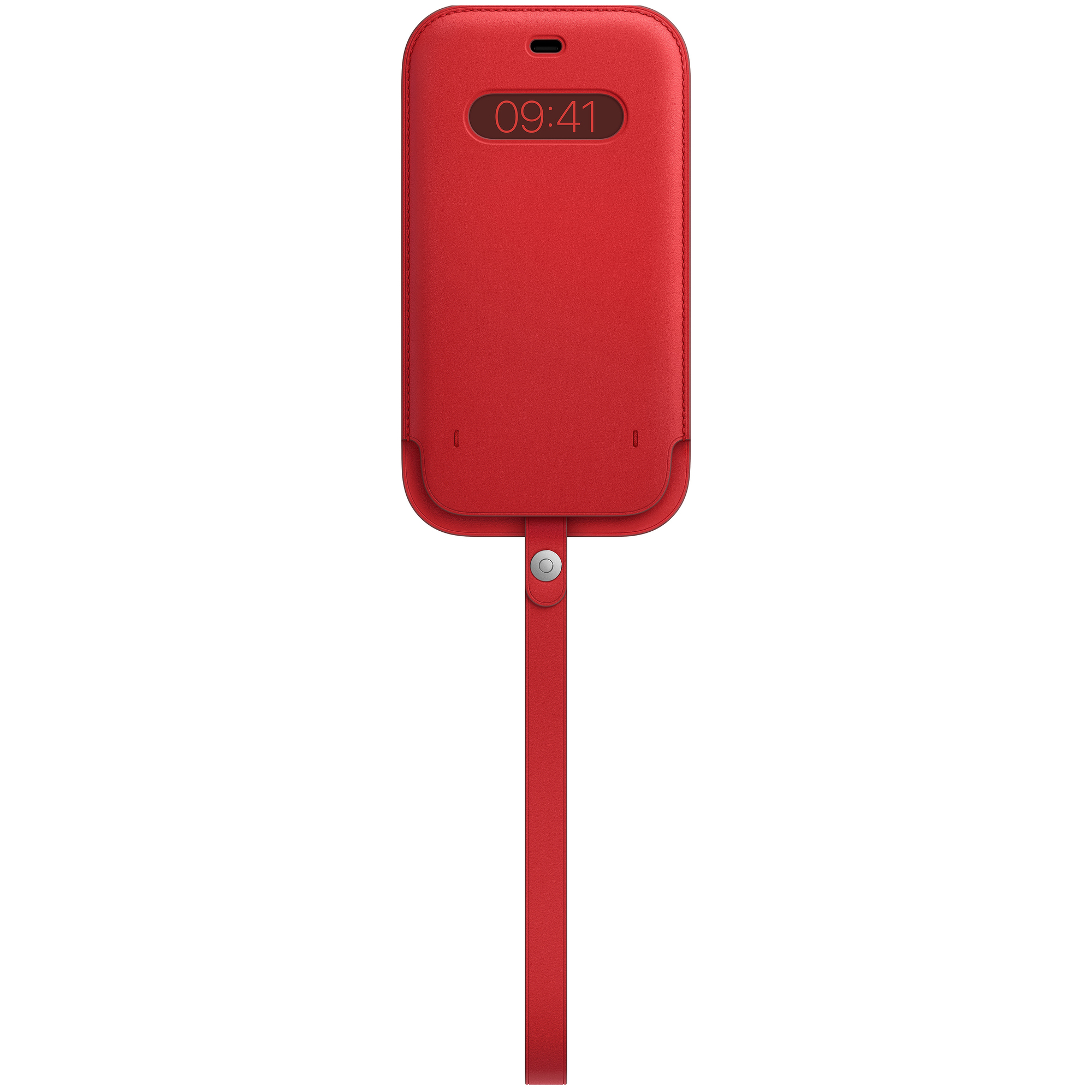 APPLE  Sacoche en cuir MagSafe iPhone 12 Pro Max - Scarlet Red