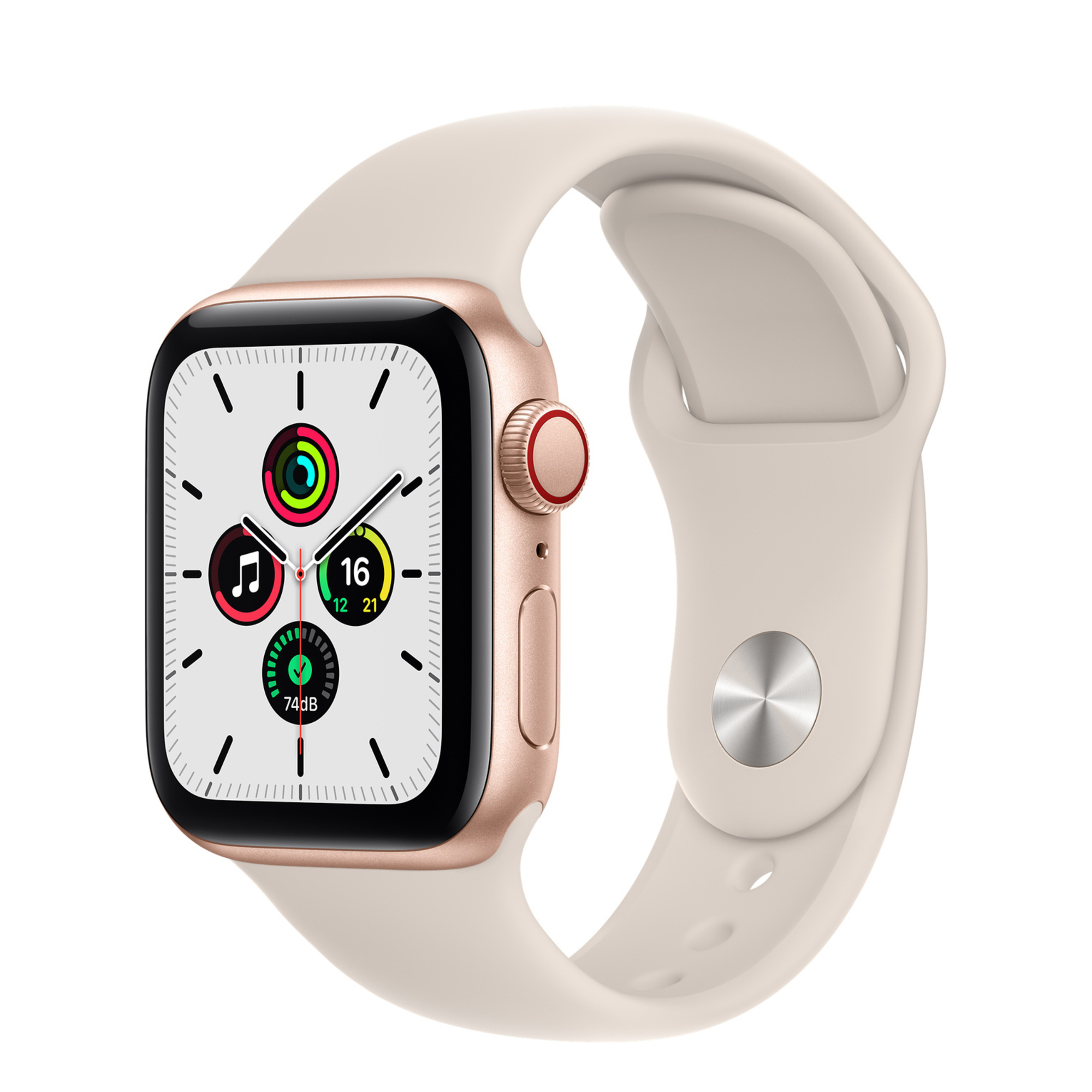 Watch SE OLED 40 mm Boîtier en Aluminium GPS + Cellular Bracelet Sport Très bon état