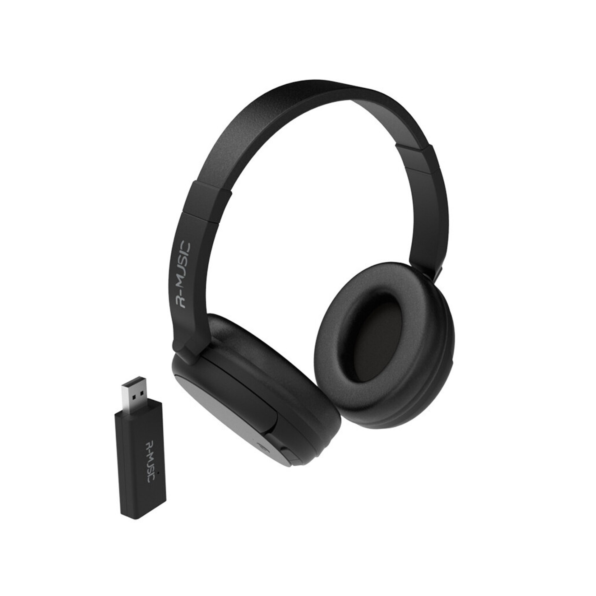 R-MUSIC - Casque TV Sans Fil Bluetooth Avec Récepteur USB - Neuf