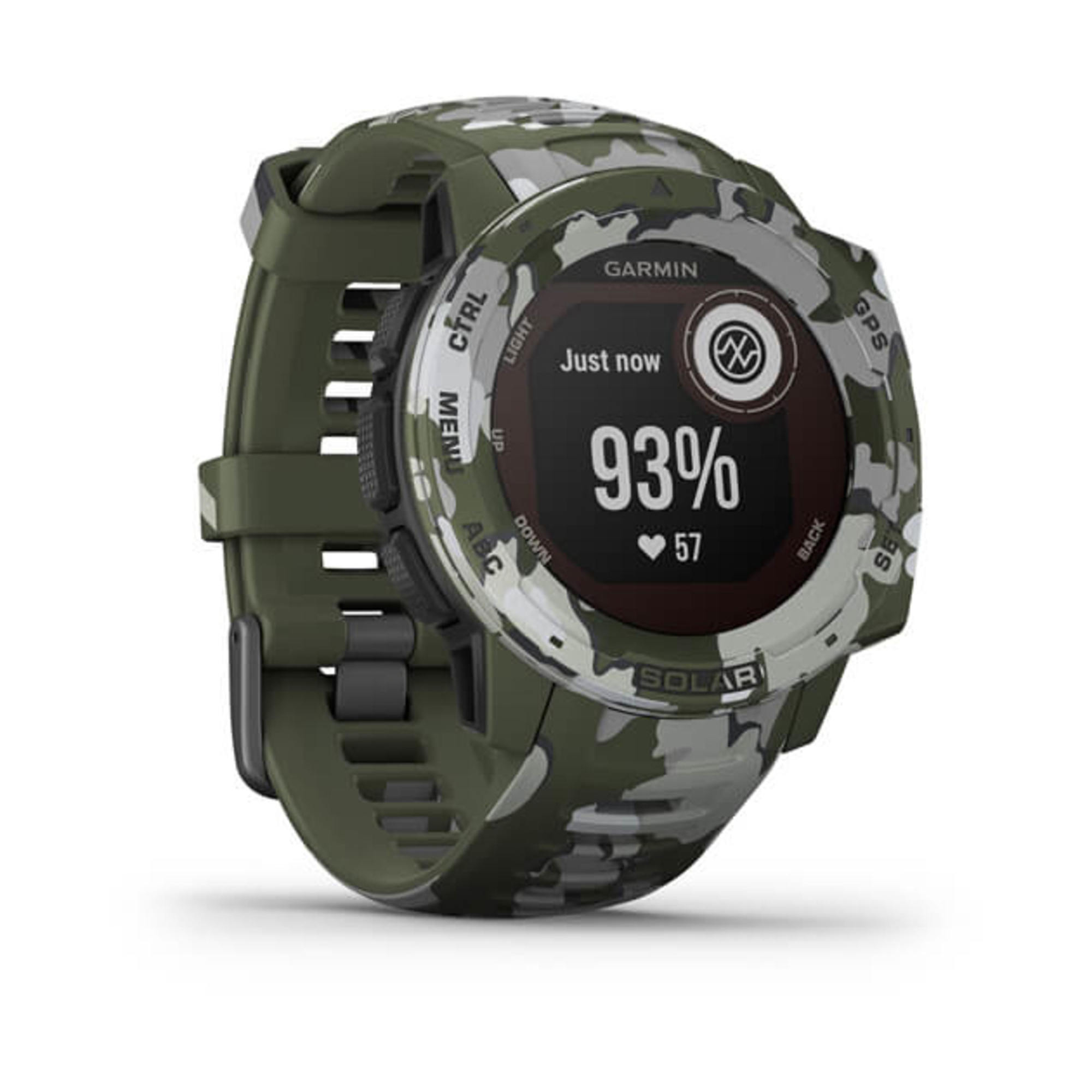 Instinct Solar Camo Edition Mip Camouflage Gps (Satellite), vert - Neuf