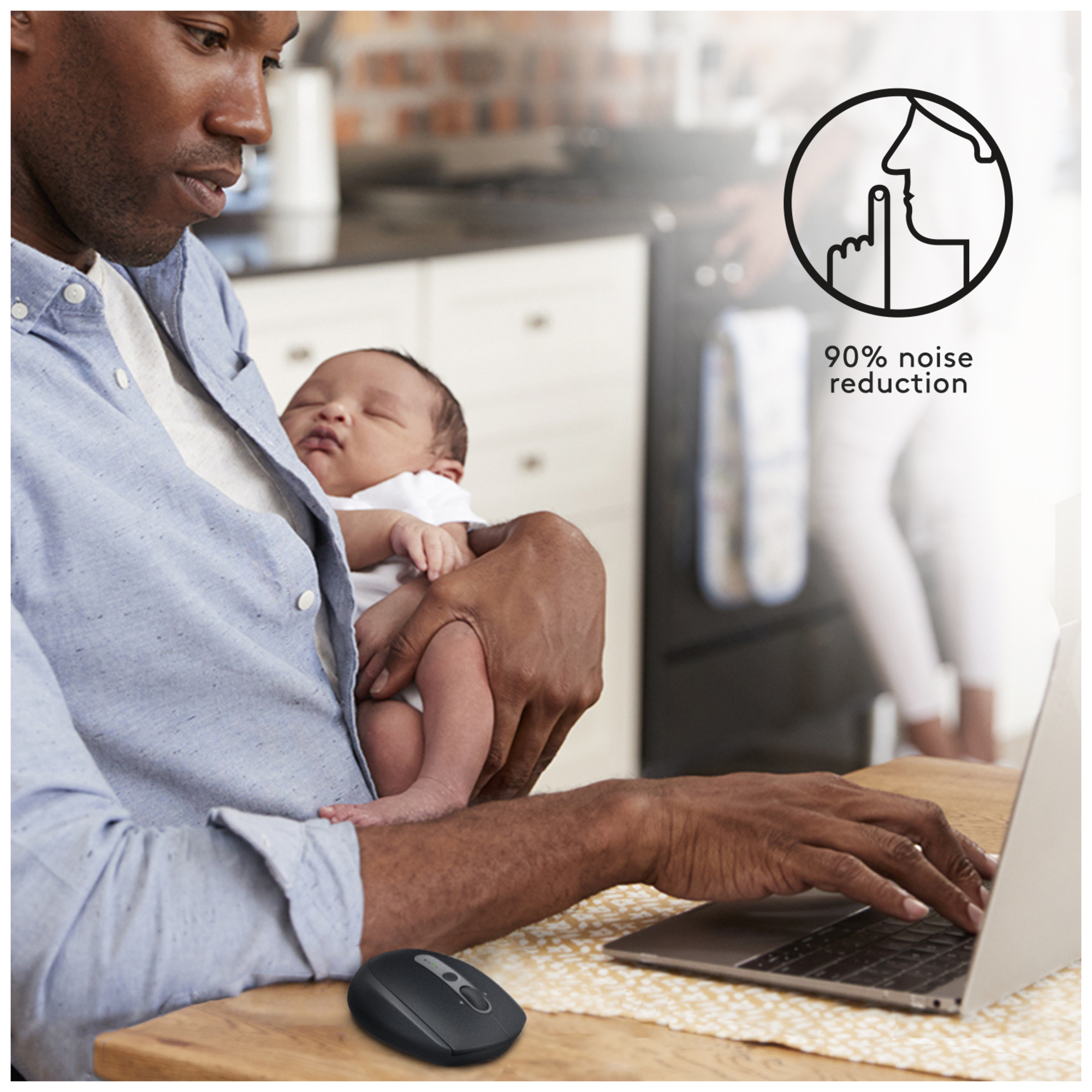 Logitech M590 Device Silent Bureau Droitier RF sans fil + Bluetooth Optique 1000 DPI Neuf - vue 3