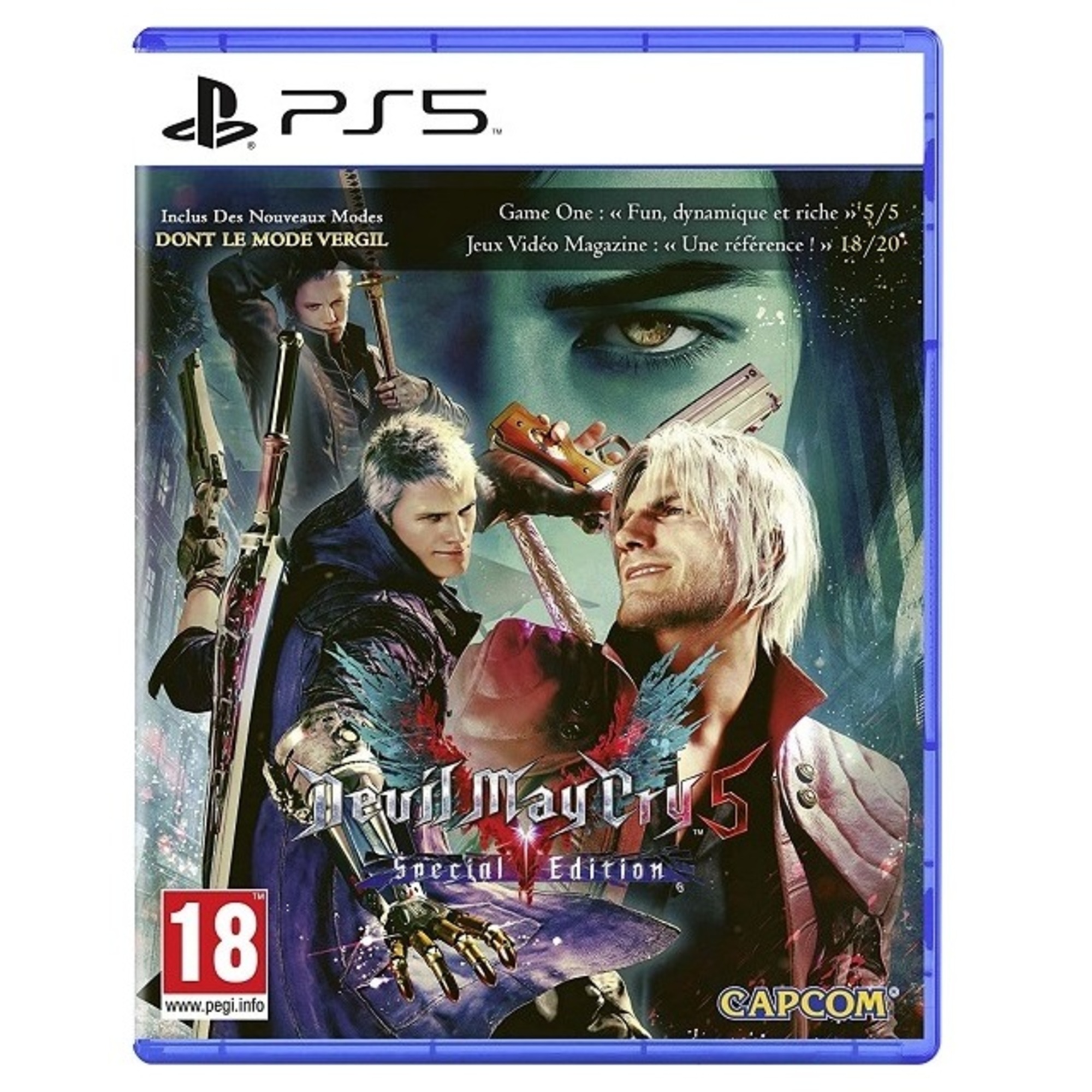 Capcom Devil May Cry 5 Special Edition Spéciale Allemand, Anglais, Chinois simplifié, Coréen, Espagnol, Français, Italien, Japonais, Polonais, Portugais, Russe PlayStation 5 - Neuf