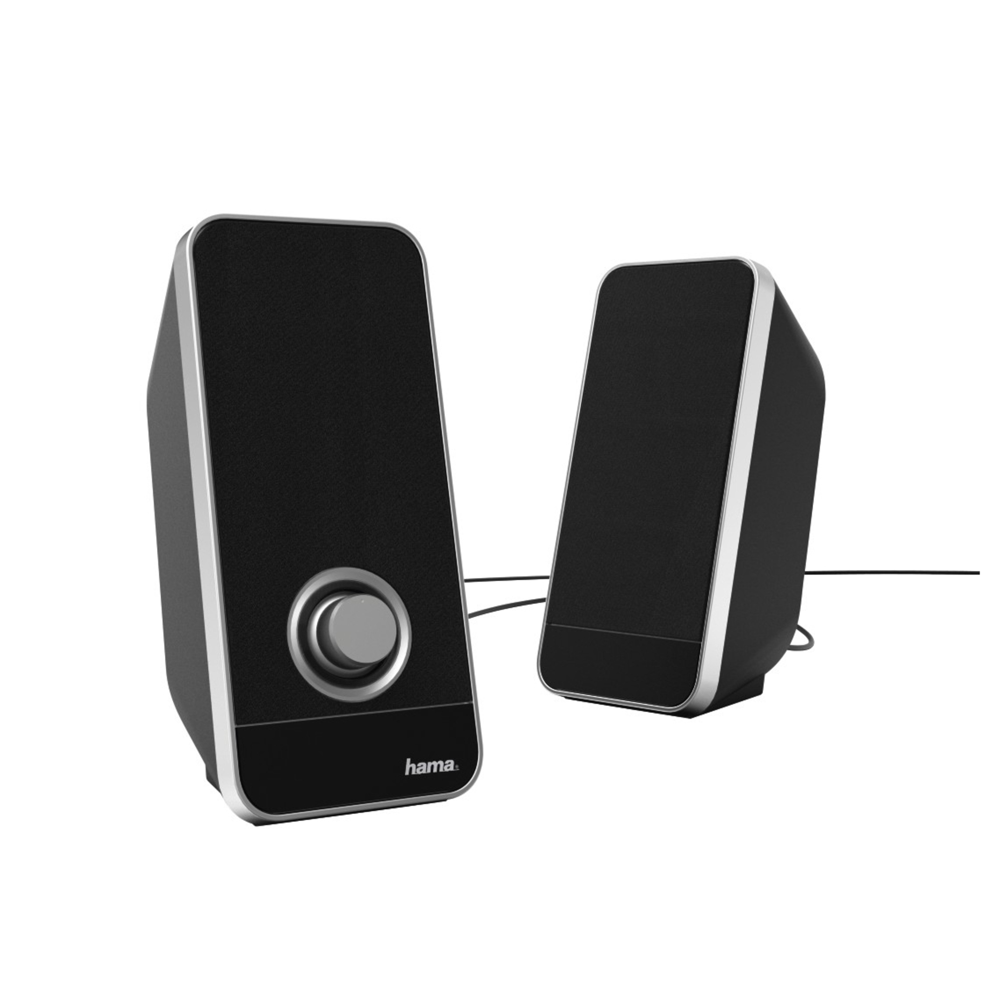 Enceintes Hama Sonic LS-206 – Système Stéréo 2.0, Alimentées USB, 6 W
