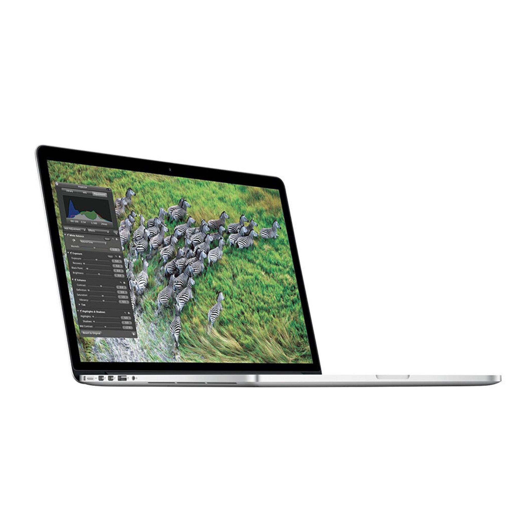 MacBook Pro Core i7 (2015) 15.4', 2.2 GHz 1 To 16 Go Intel Iris Pro 5200, Argent - QWERTY - Espagnol - Très bon état