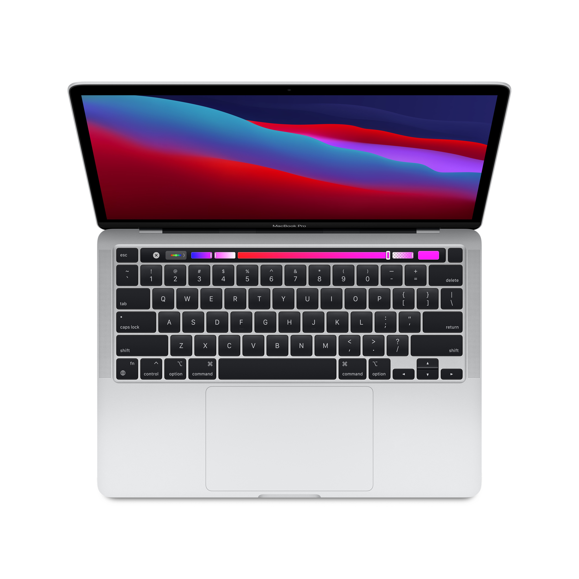 MacBook Pro M1 (2020) 13.3', 3.2 GHz 256 Go 8 Go  Apple GPU 8, Argent - QWERTY - Portugais - Très bon état