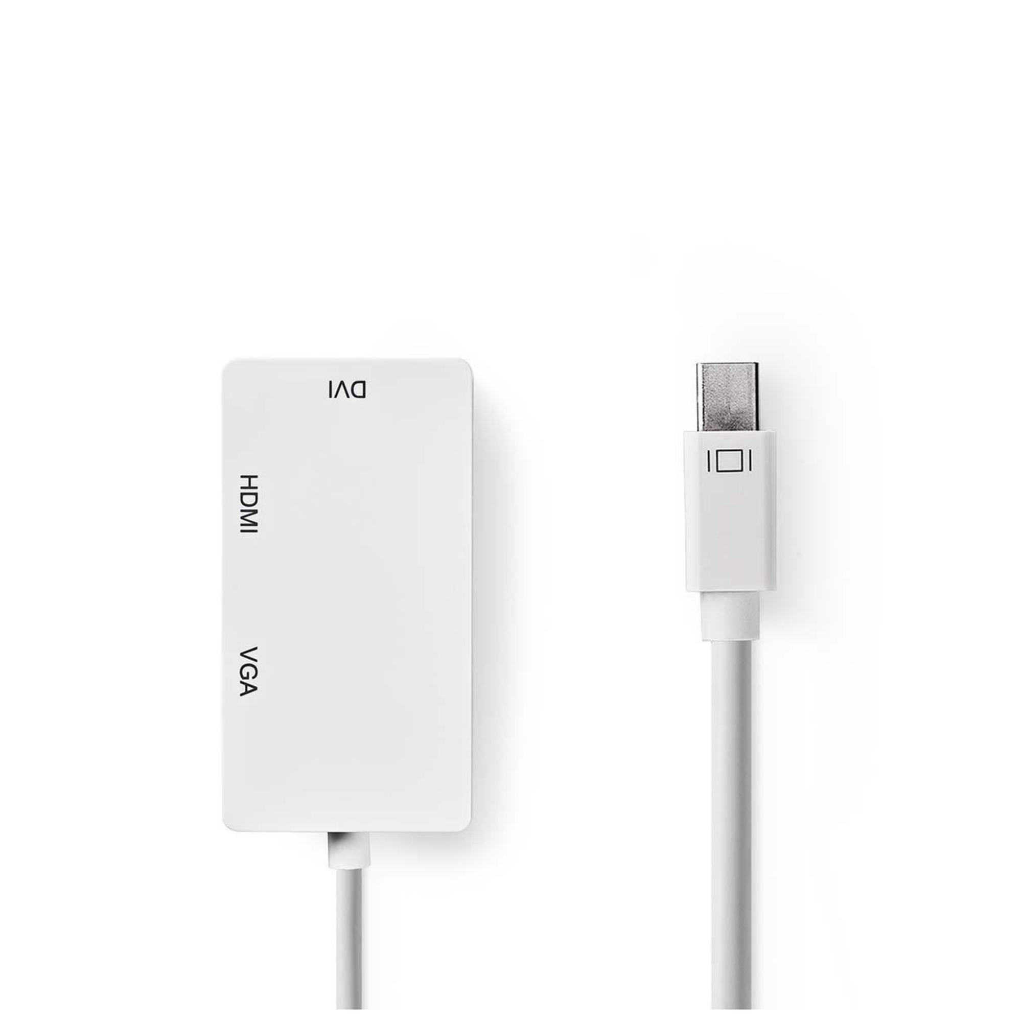 Nedis Adaptateur Mini DisplayPort vers HDMI DVI et VGA MâleFemelle