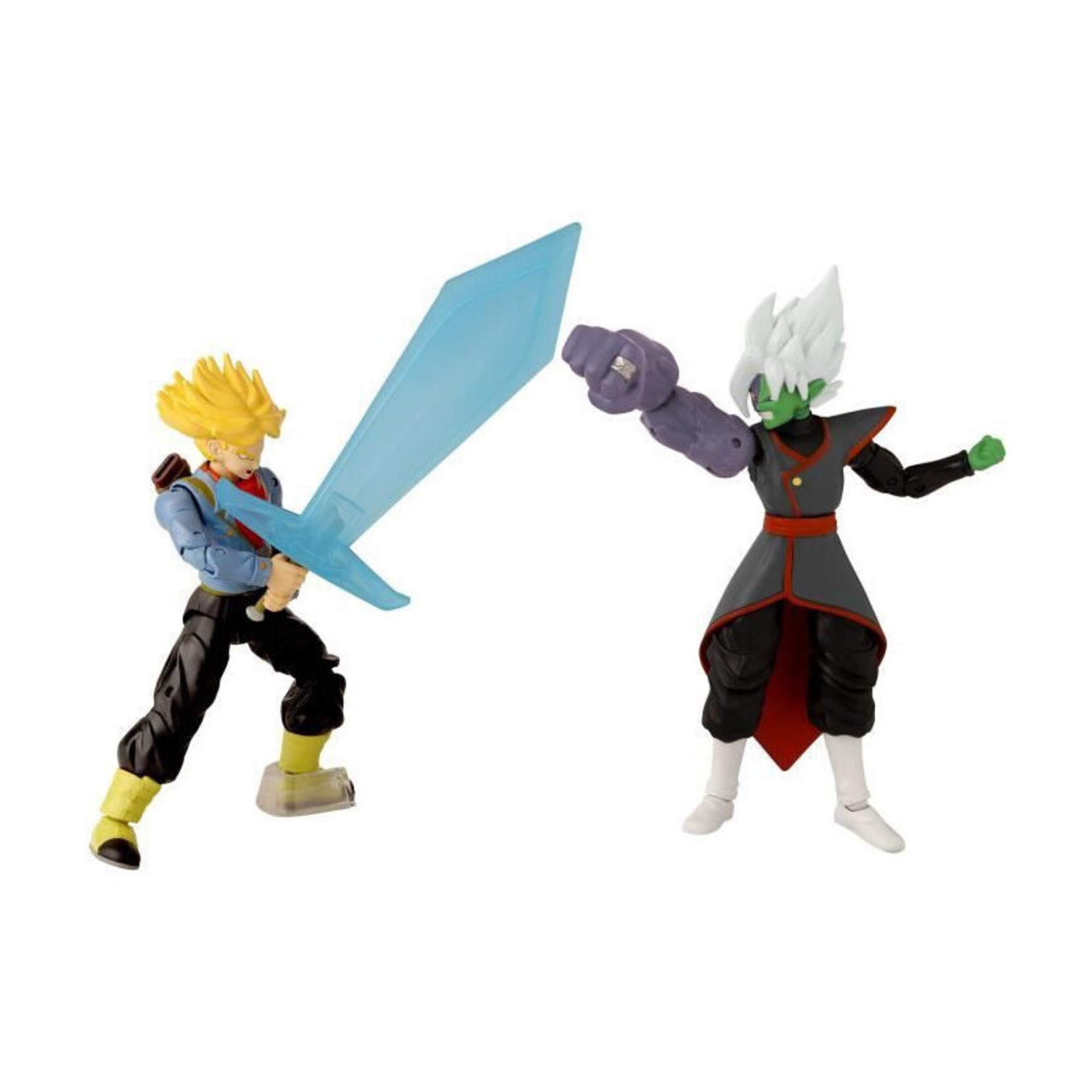 Bandai - Figurine Dragon Stars 17 cm - Battle Pack - Future Trunks vs Fusion Zamasu - Neuf