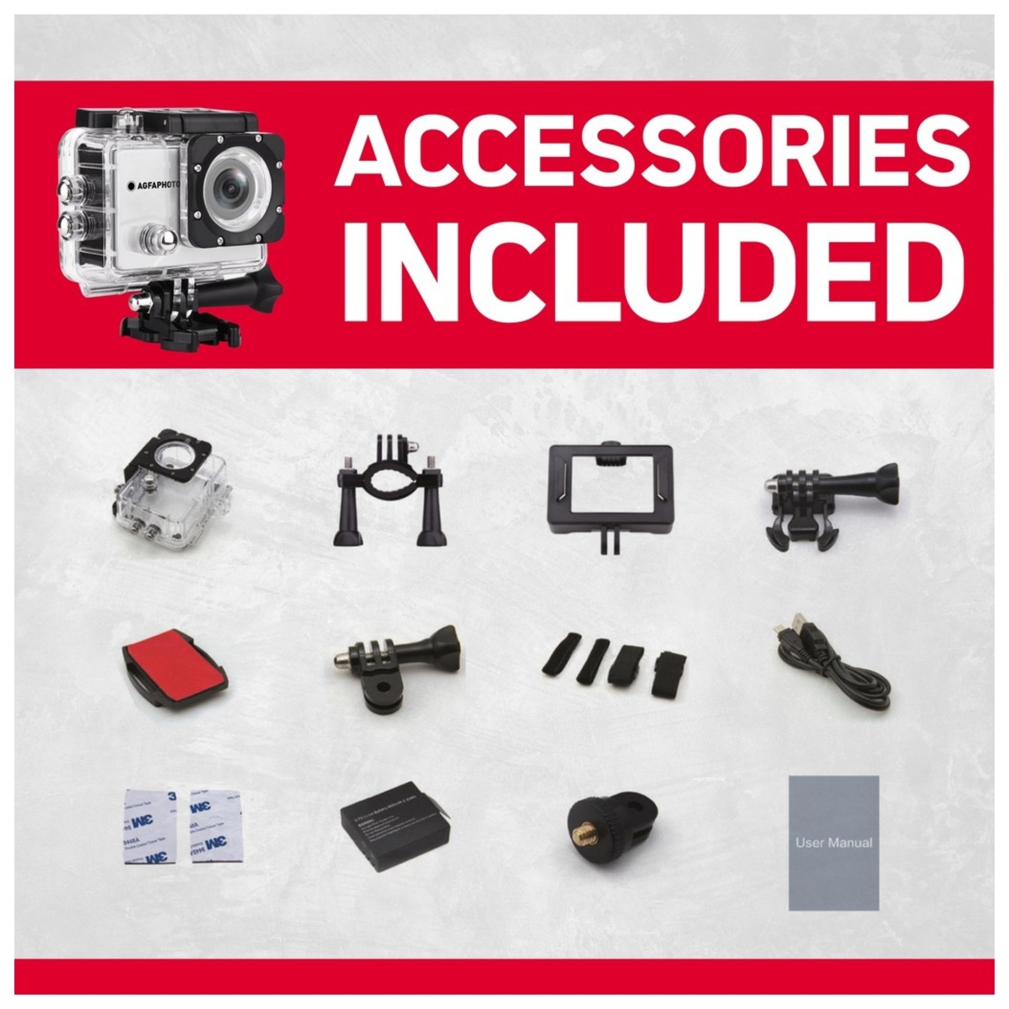 Action Cam AgfaPhoto Realimove AC5000 Vidéo HD - vue 3