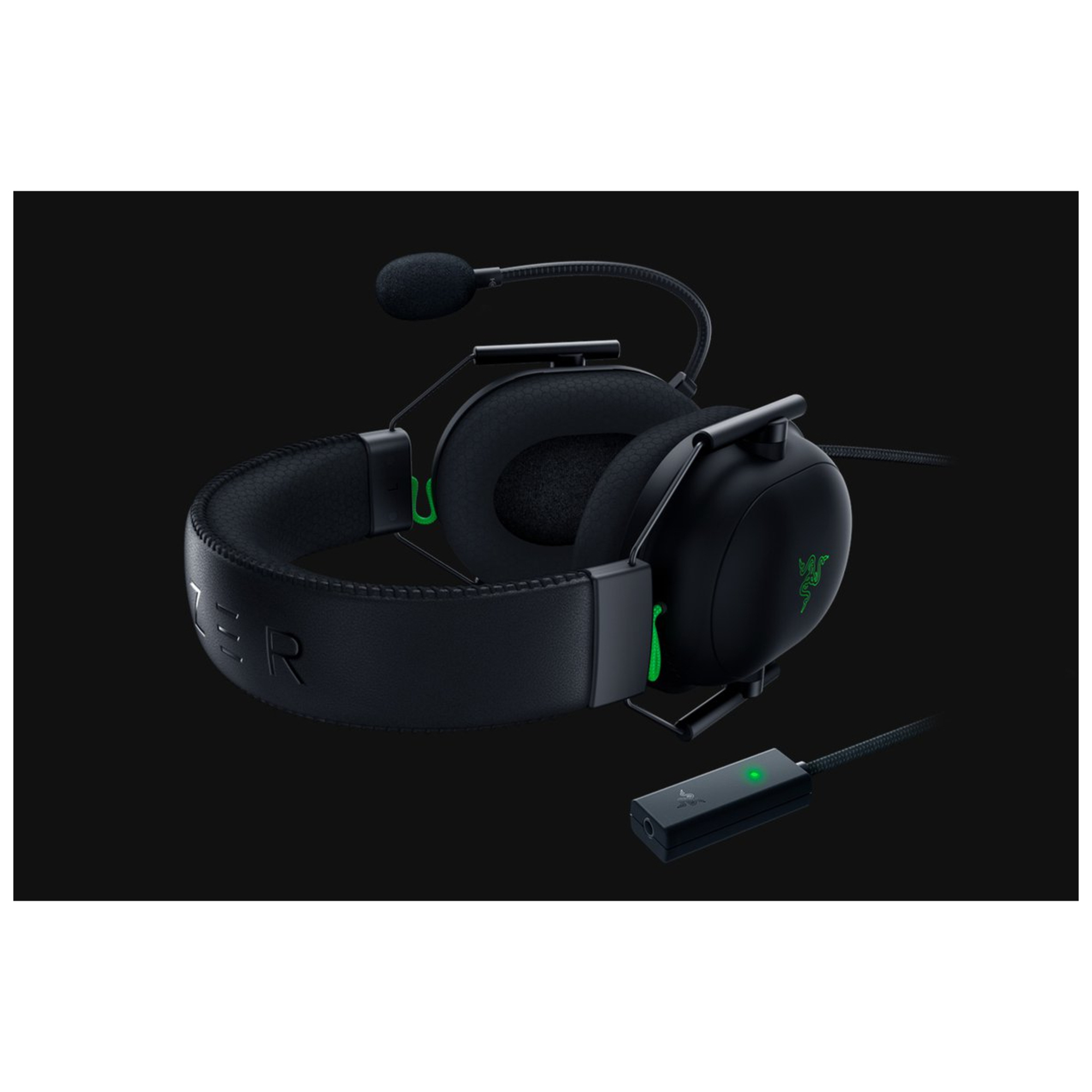 Razer Blackshark V2 Casque Avec fil Arceau Jouer Noir, Vert - Neuf