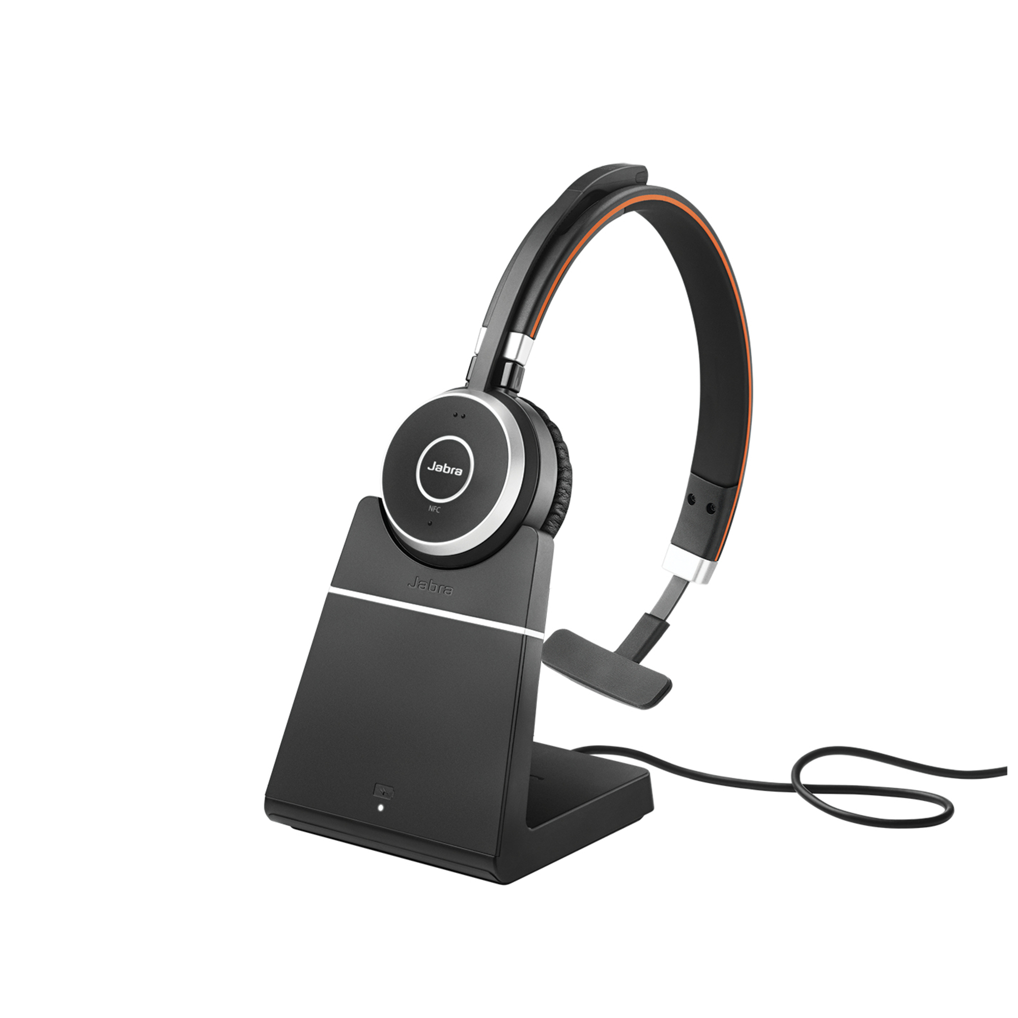 Casque Evolve 65 MS Mono Avec fil &sans fil Arceau BureauCentre d'appels Micro USB Bluetooth Neuf