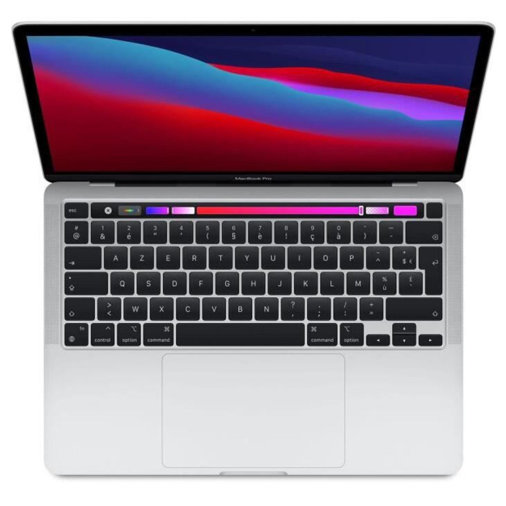 MacBook Pro M1 (2020) 13', 3.2 GHz 512 Go 16 Go  Apple GPU 8, Argent - AZERTY - Bon état