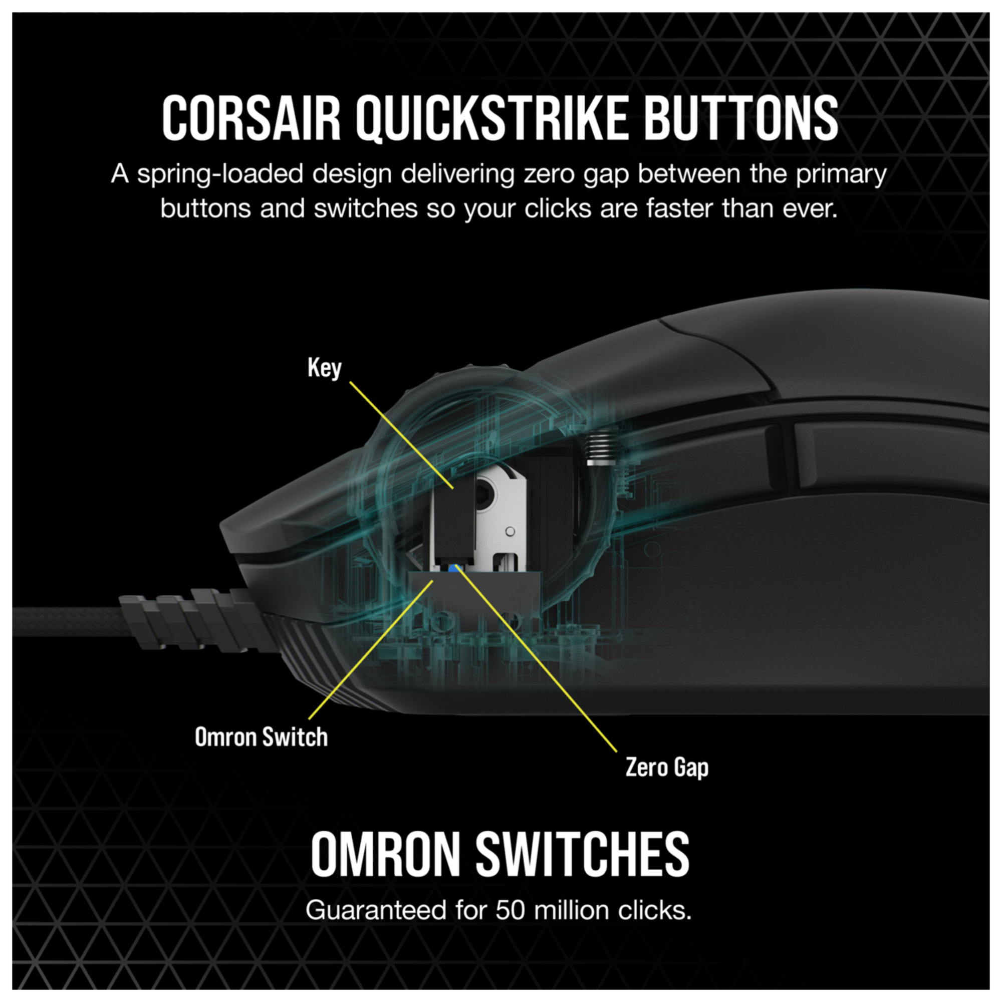 Corsair SABRE RGB PRO Jouer Droitier USB Type A Optique 18000 DPI Neuf - vue 2