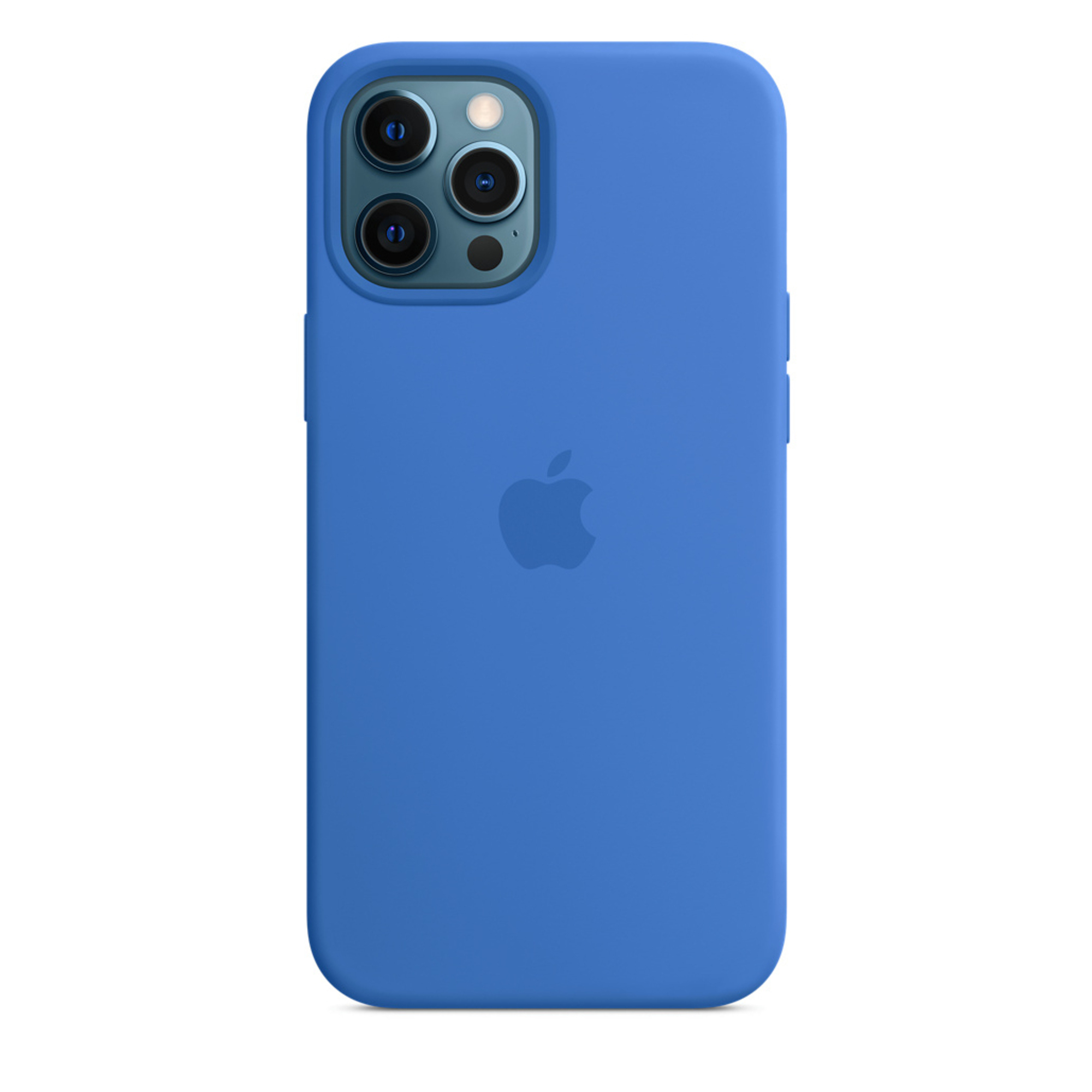 APPLE Coque en silicone avec MagSafe pour iPhone 12 Pro Max Bleu - Neuf