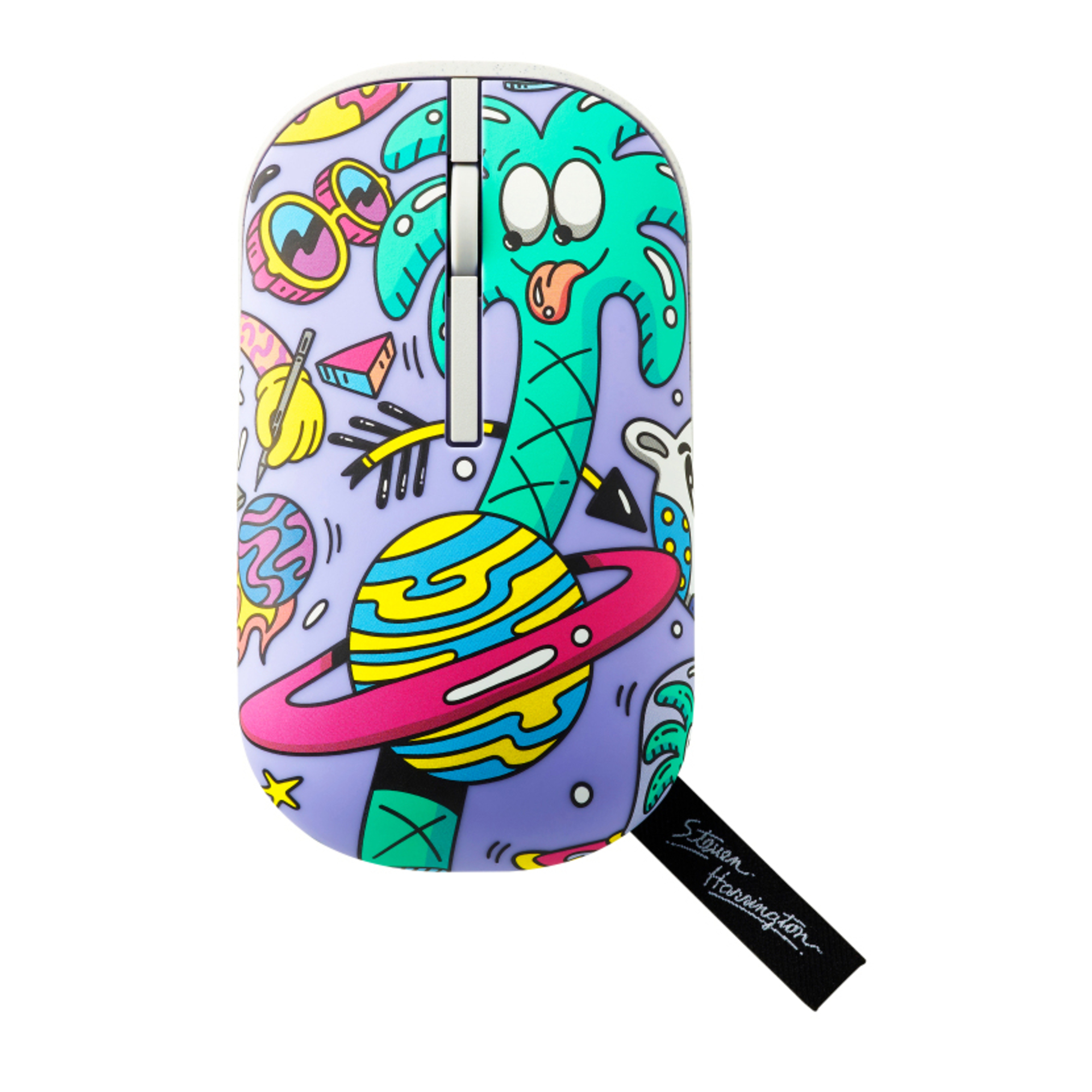 Marshmallow Mouse MD100 (Steven Harrington Edition) Souris Ambidextre RF sans fil, Bluetooth, Optique 1600 DPI - Neuf